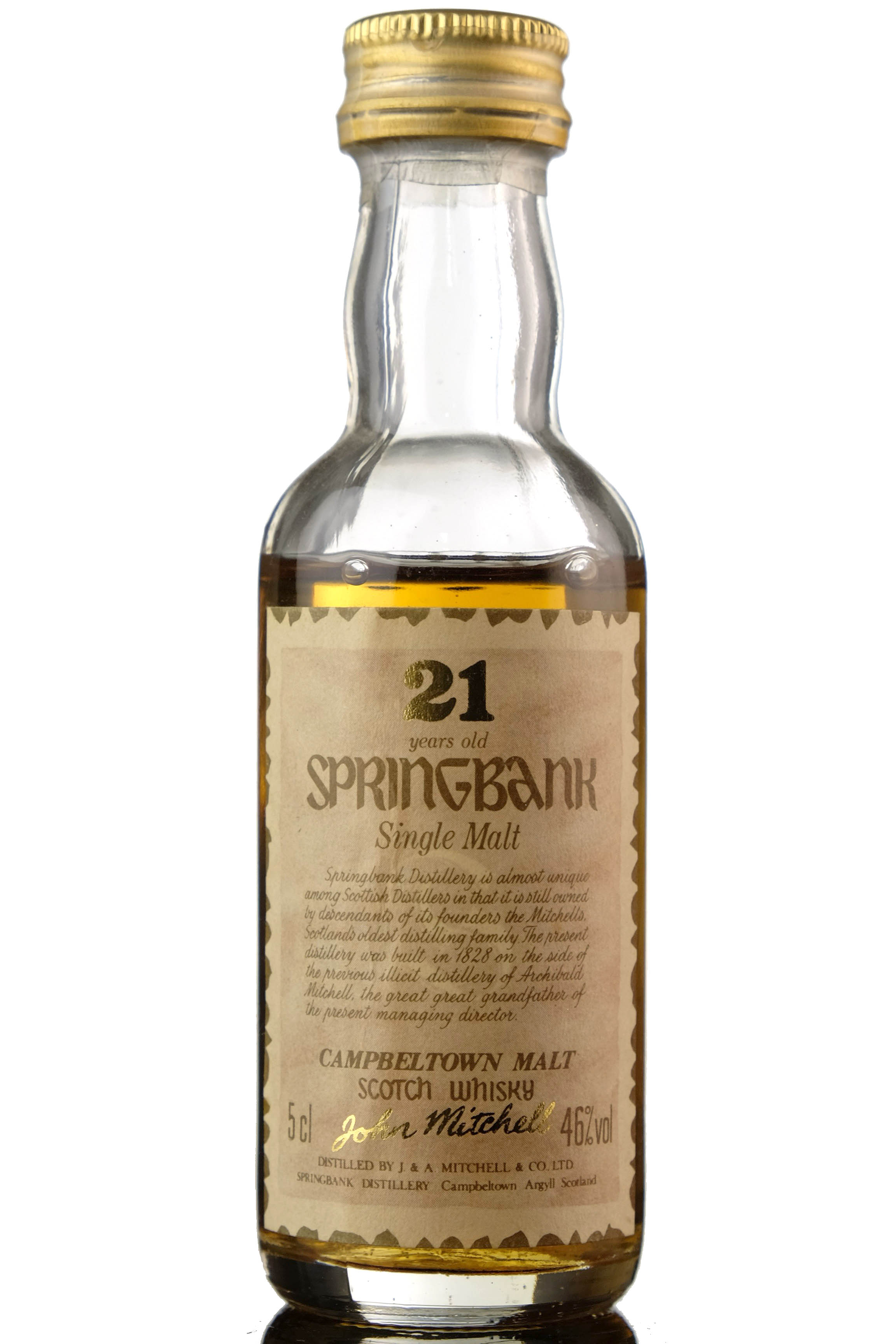 Springbank 21 Year Old Miniature