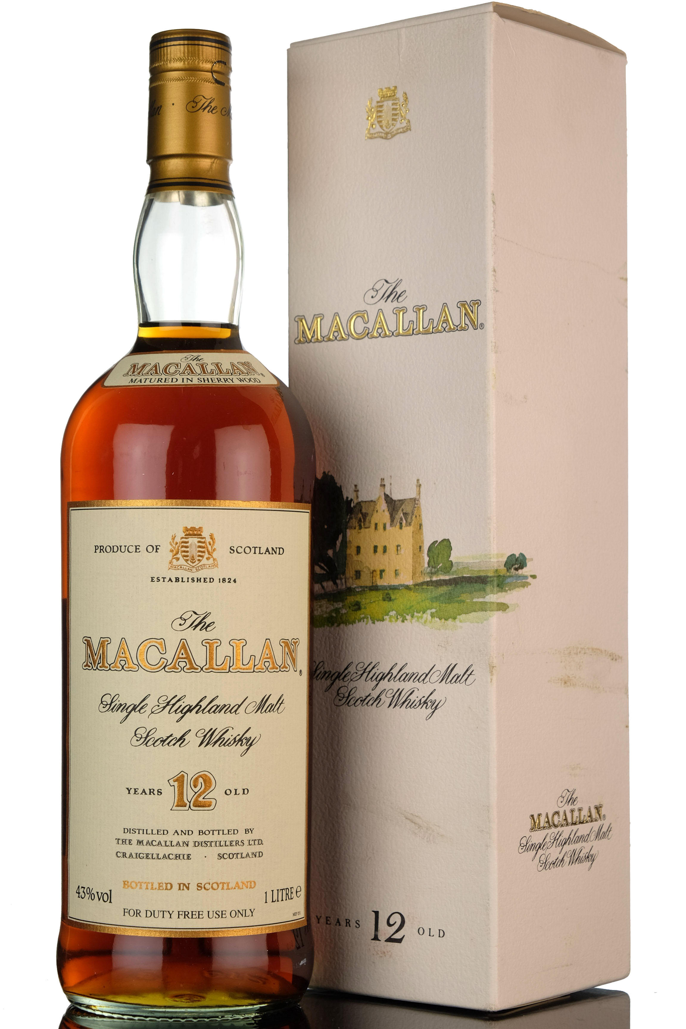 Macallan 12 Year Old - Sherry Cask - 1990s - 1 Litre