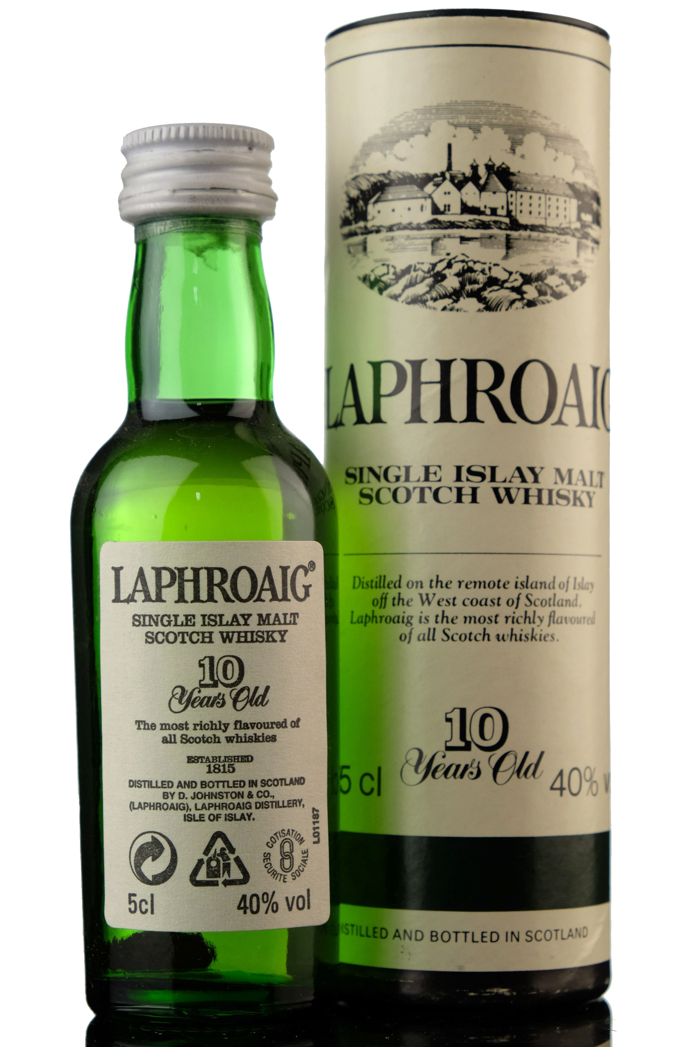 Laphroaig 10 Year Old Unblended Miniature