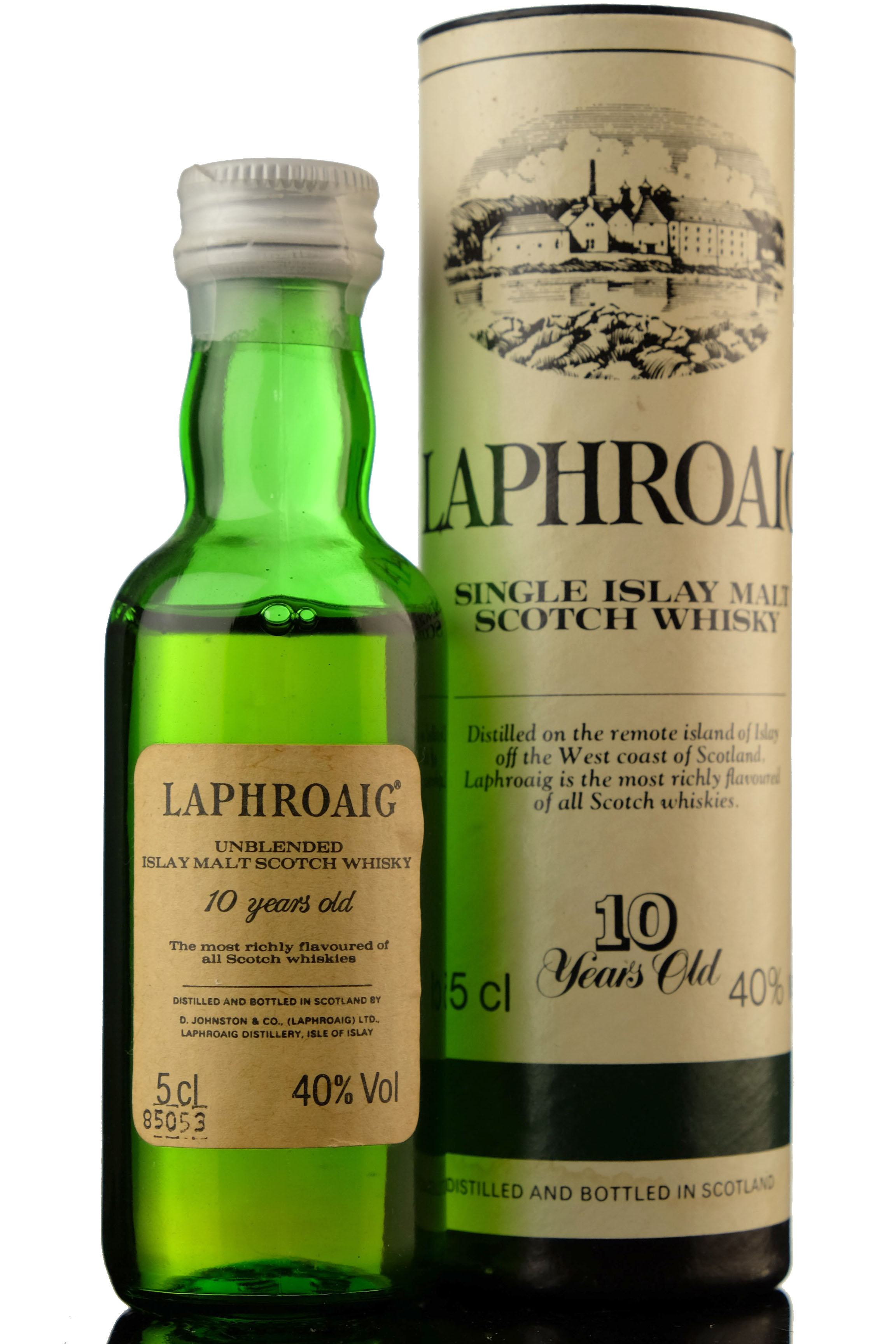 Laphroaig 10 Year Old - Unblended Miniature