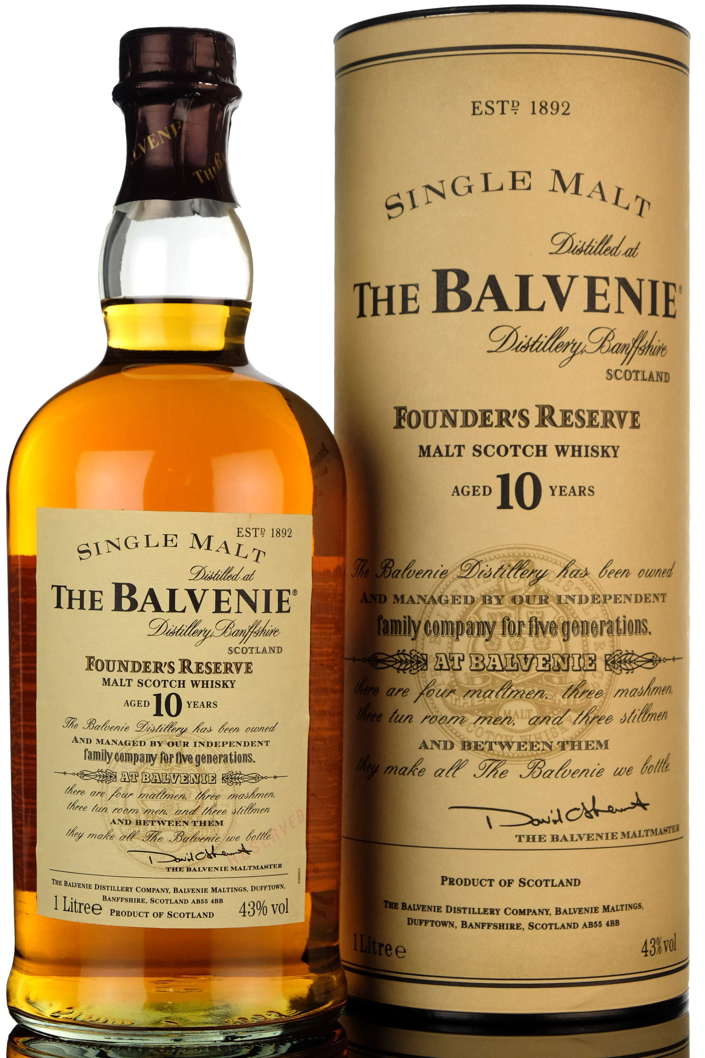 Balvenie 10 Year Old - Founders Reserve - 1 Litre