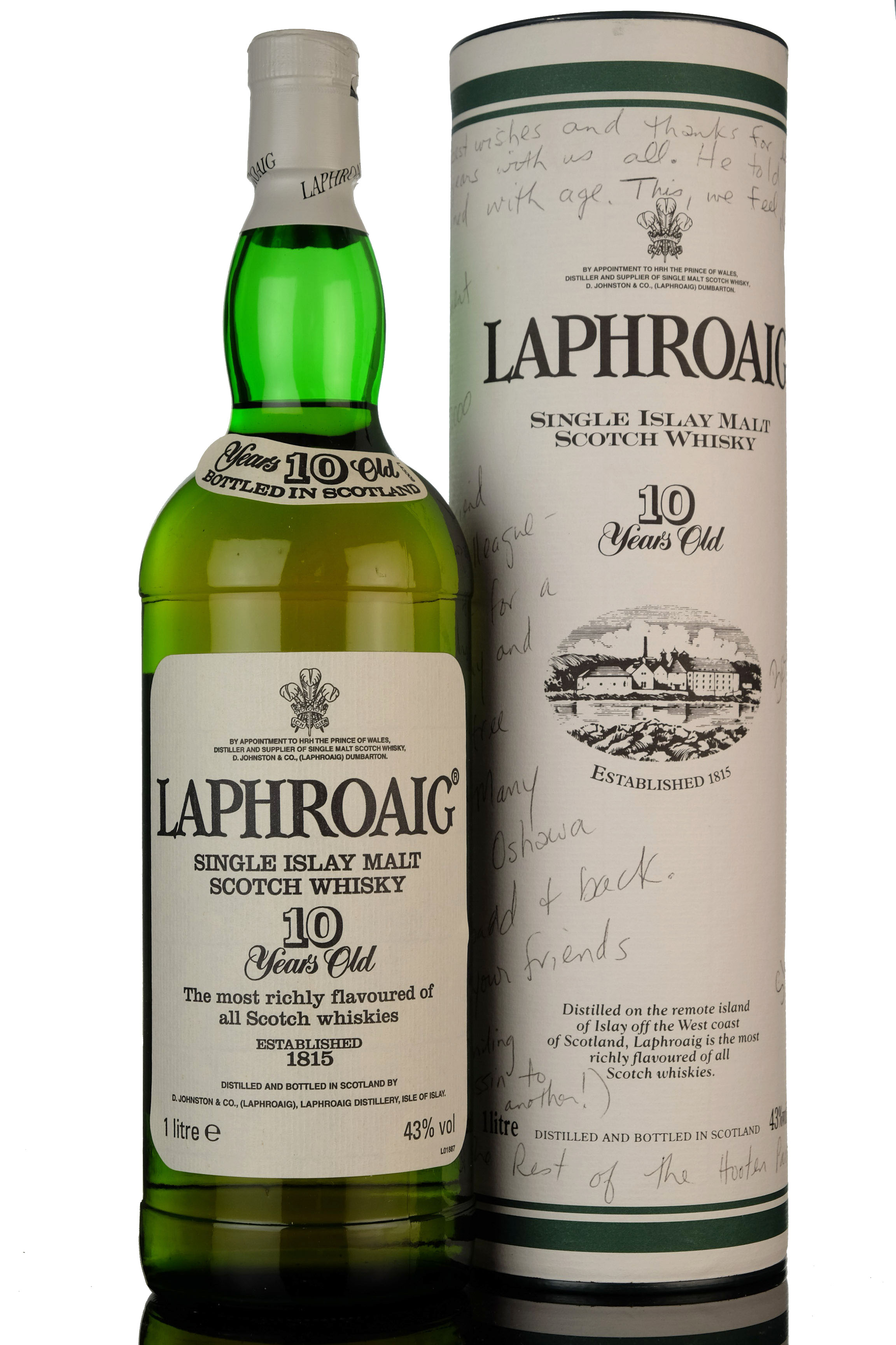 Laphroaig 10 Year Old - 2001 Release - 1 Litre