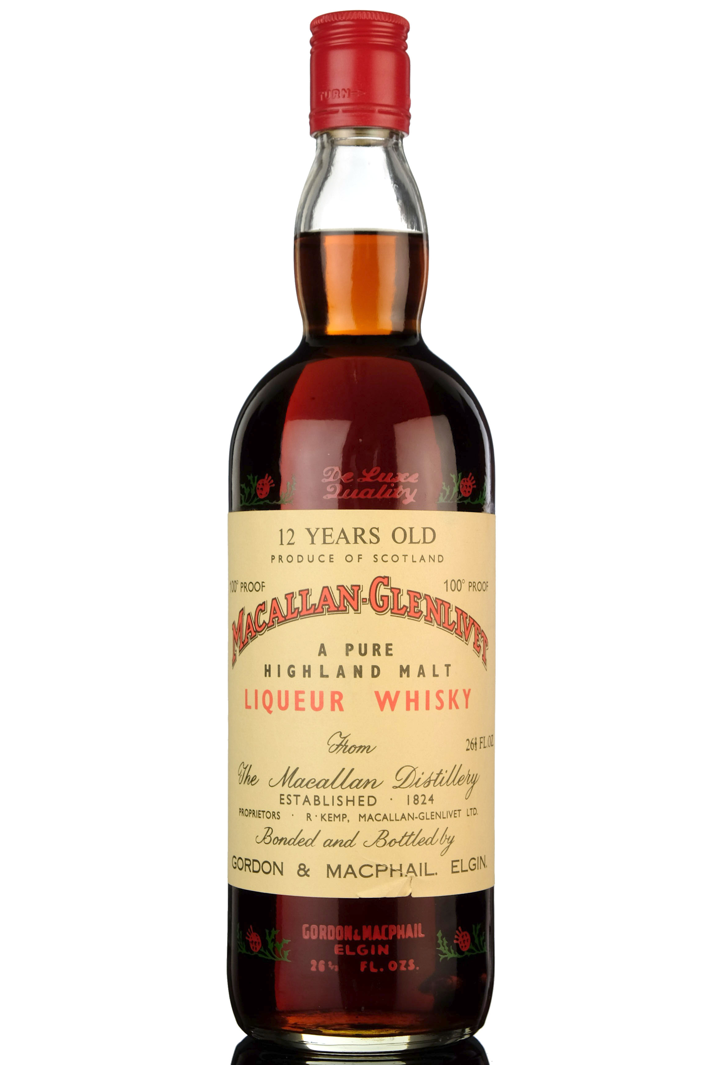 Macallan 12 Year Old - Liqueur Whisky - 100 Proof - Rotation 1971