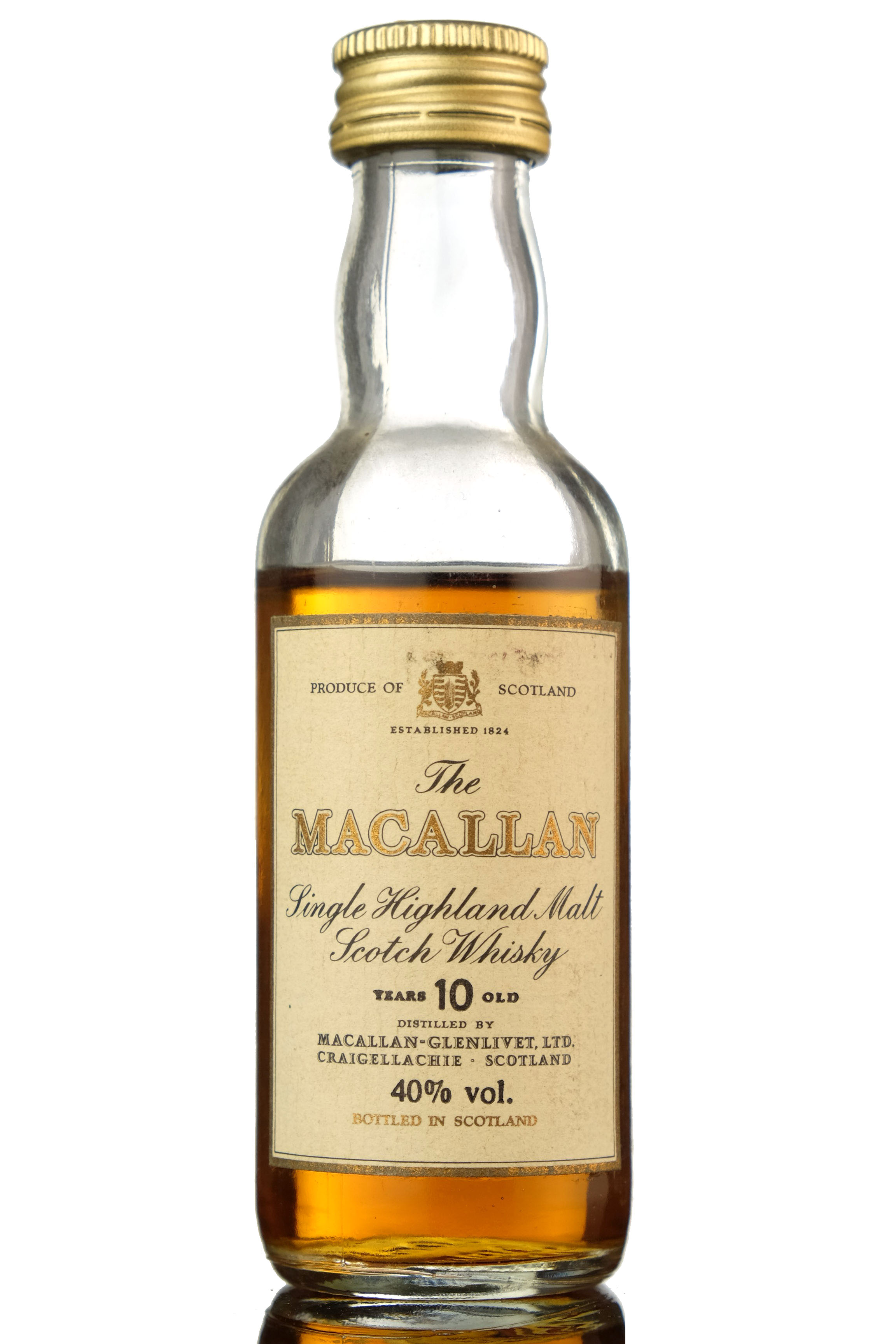 Macallan 10 Year Old Miniature