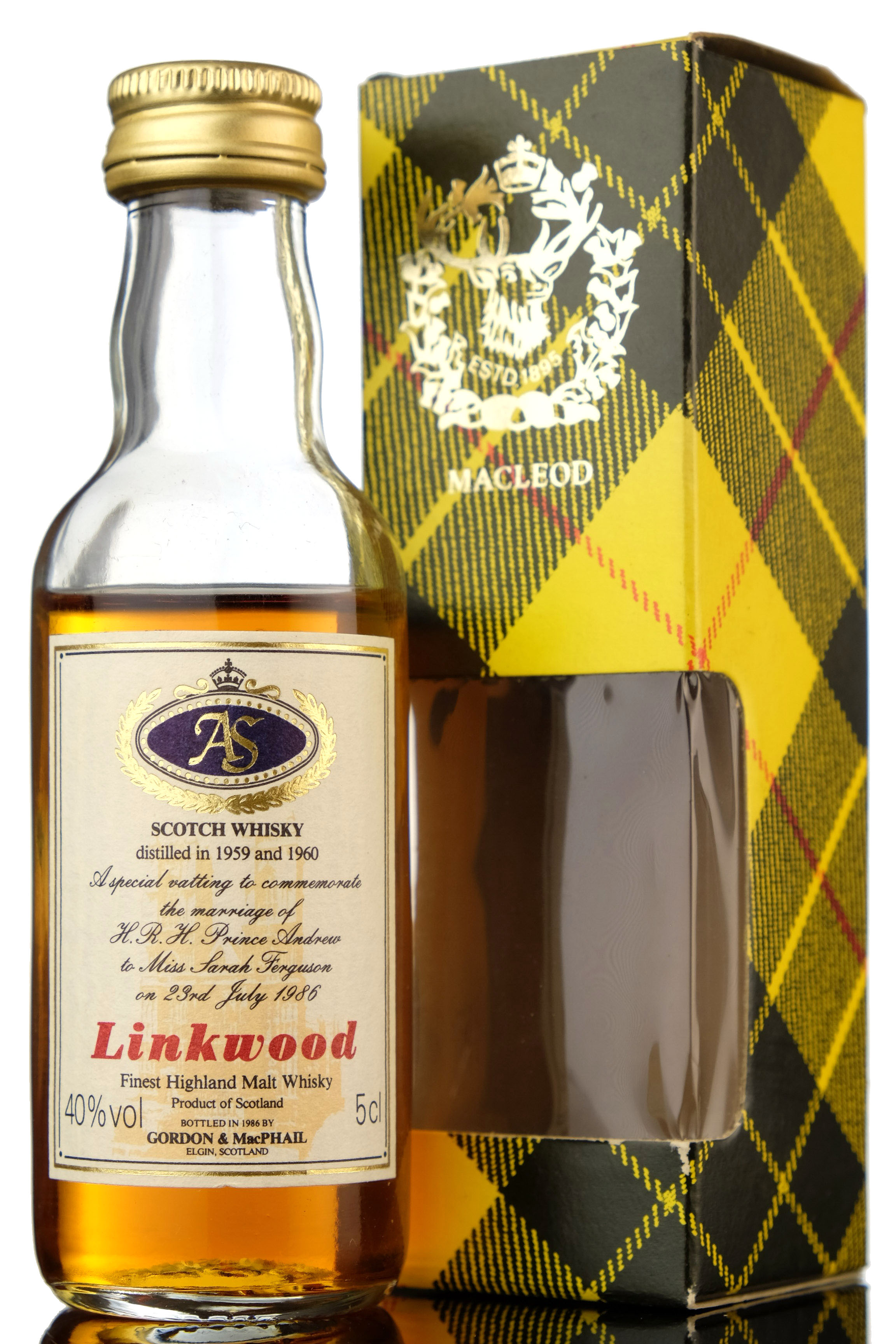 Linkwood Royal Marriage 1959 & 1960 - Gordon & MacPhail Miniature