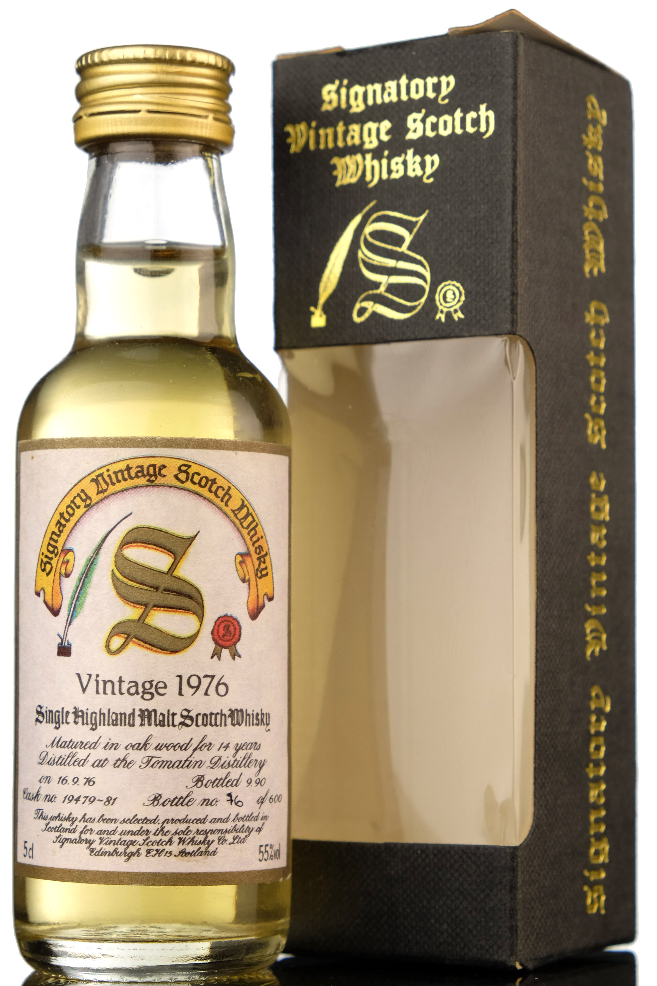 Tomatin 1976-1990 - 14 Year Old - Signatory Vintage Miniature