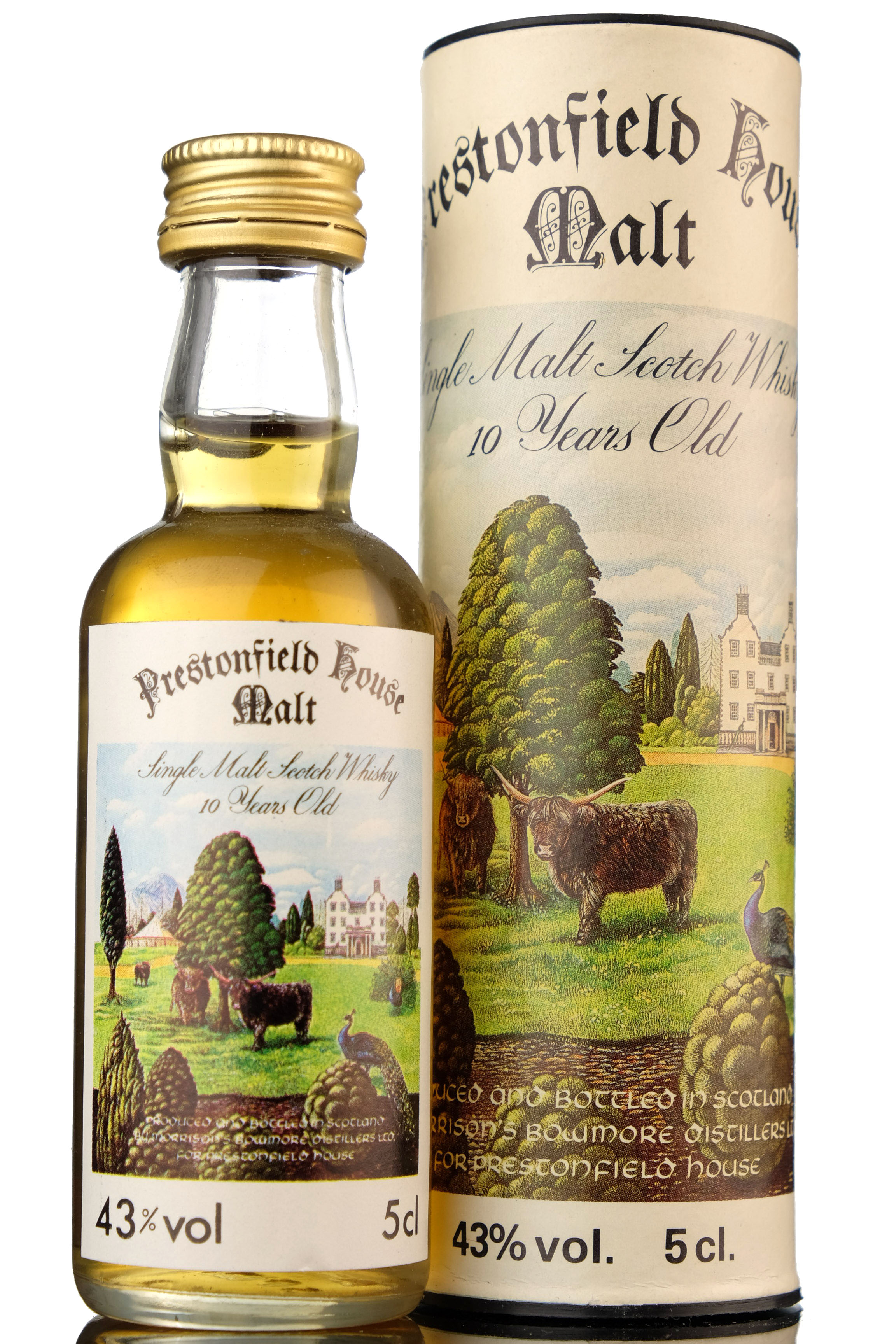 Bowmore 10 Year Old - Prestonfield House Malt - Miniature