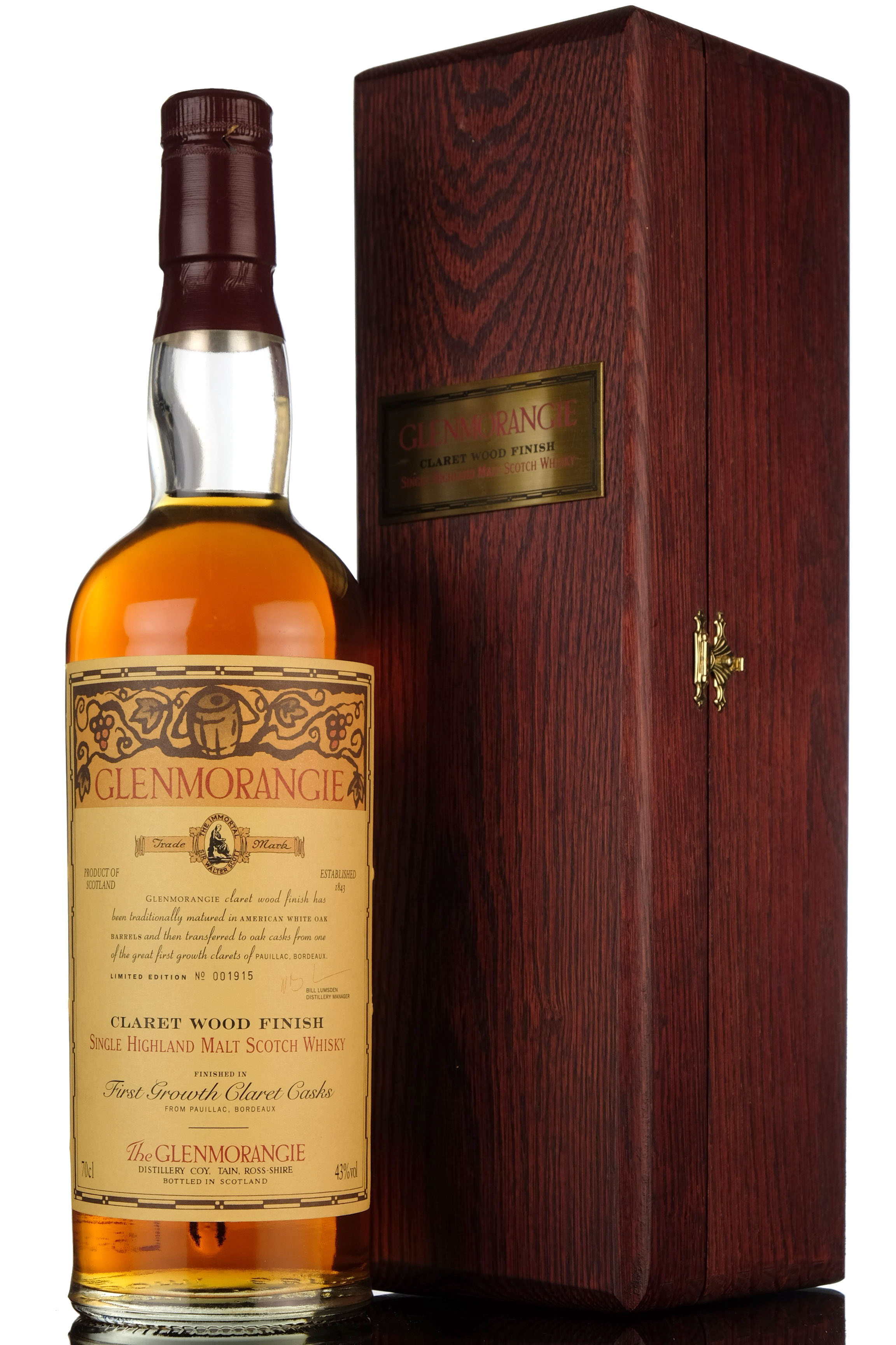 Glenmorangie Claret Wood Finish - Vintages Between 1976-1979