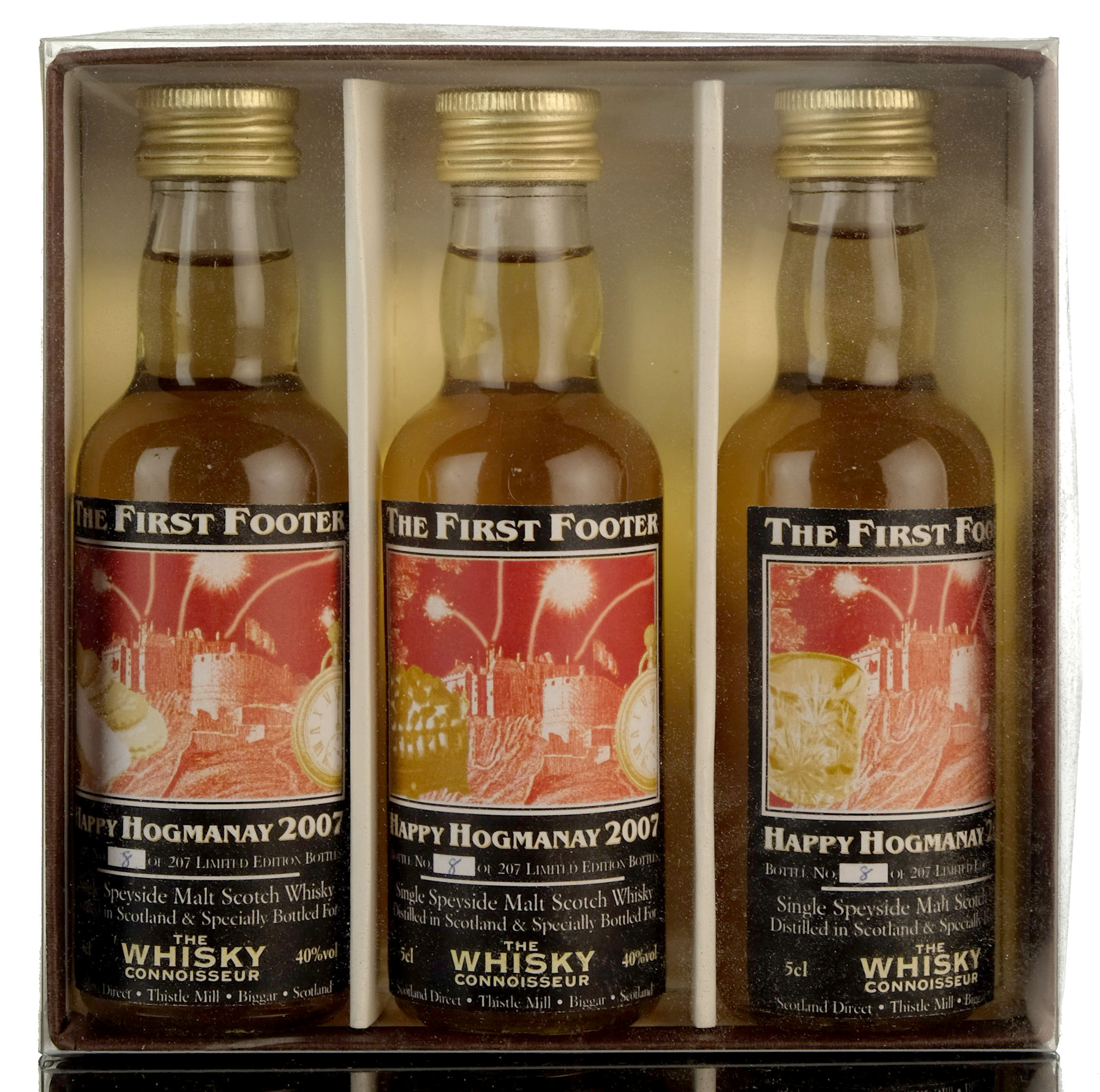 The First Footer Happy New Year 2007 - The Whisky Connoisseur - Miniature Set