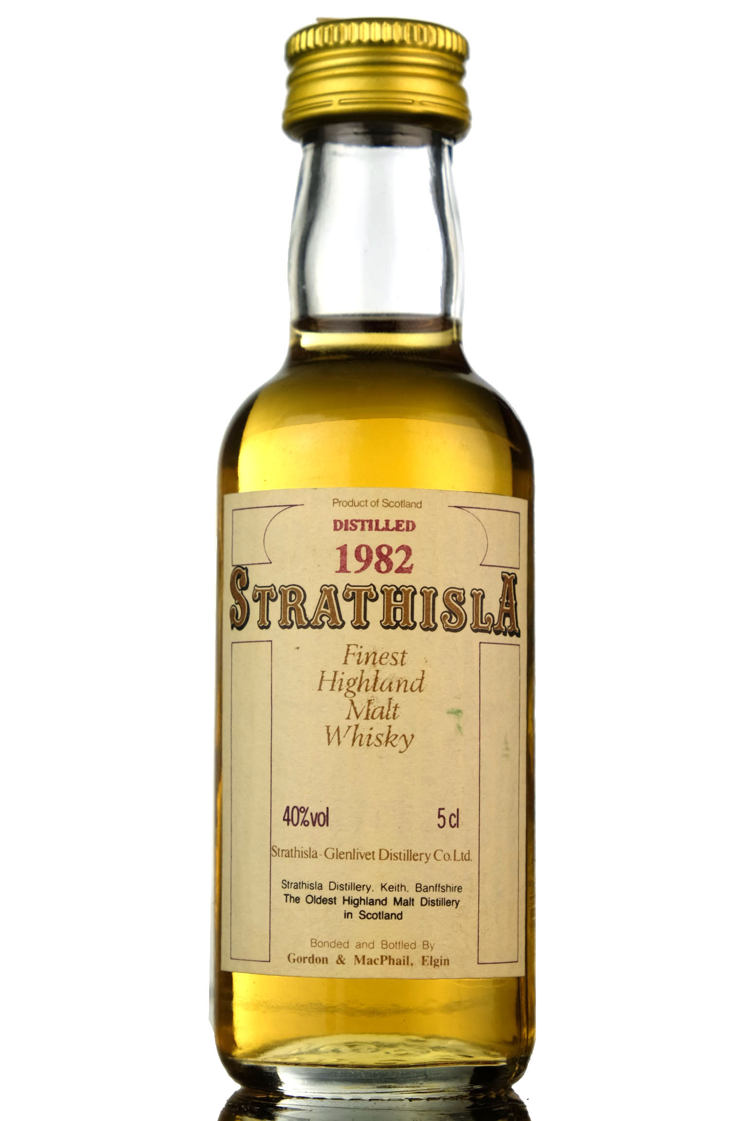 Strathisla 1982 - Gordon & MacPhail Miniature