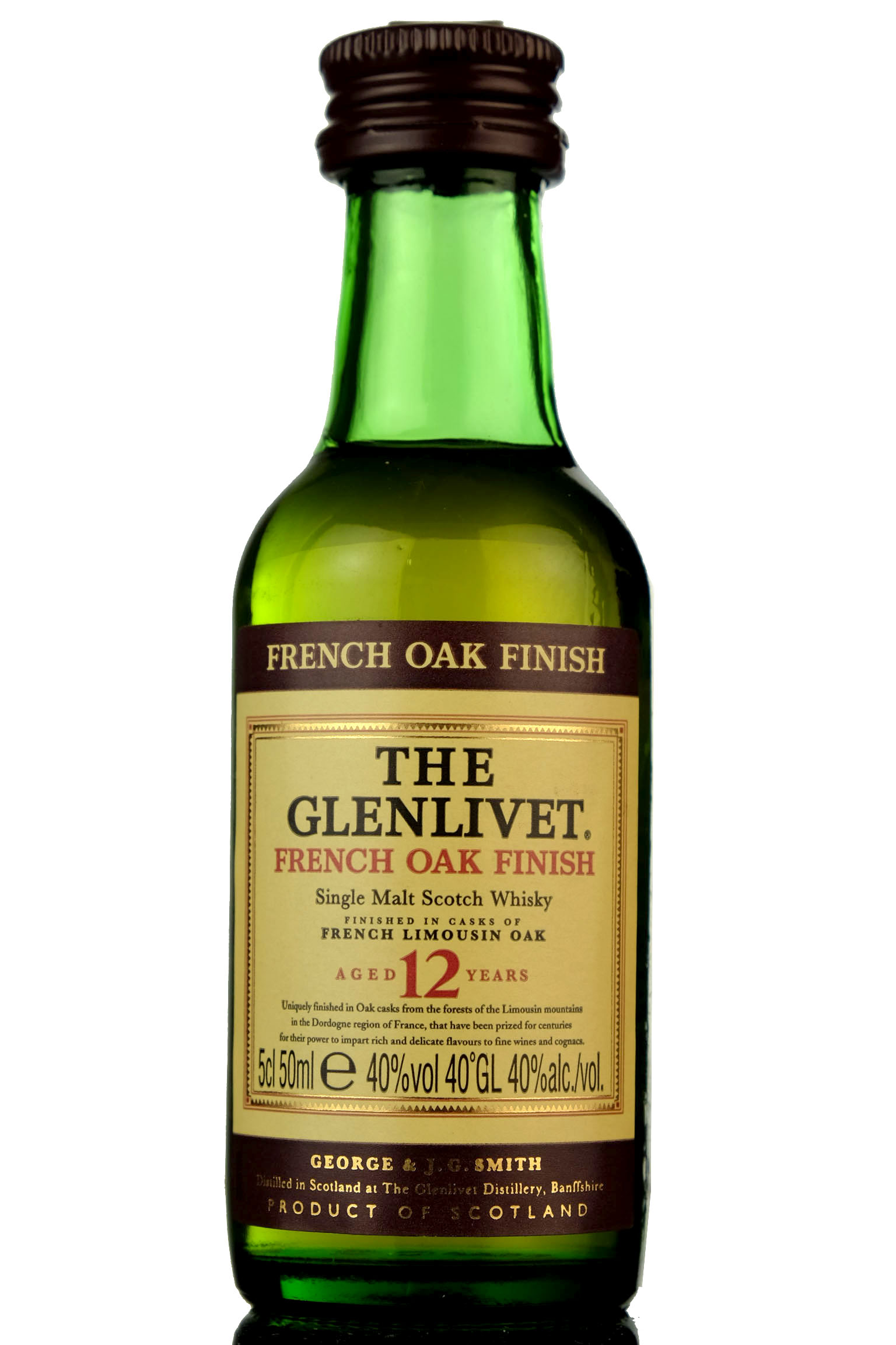 Glenlivet 12 Year Old - French Oak Finish Miniature