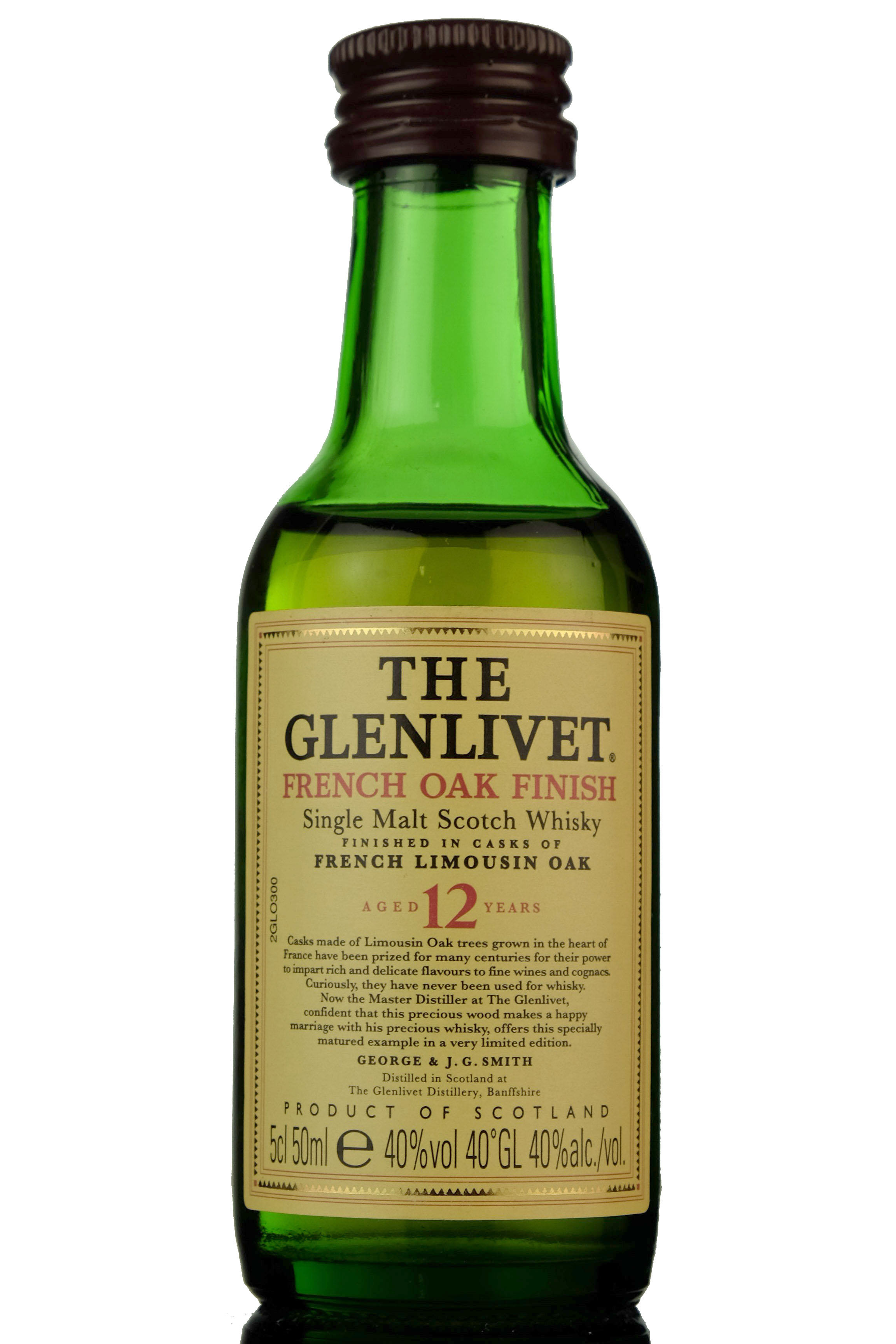 Glenlivet 12 Year Old - French Oak Finish Miniature