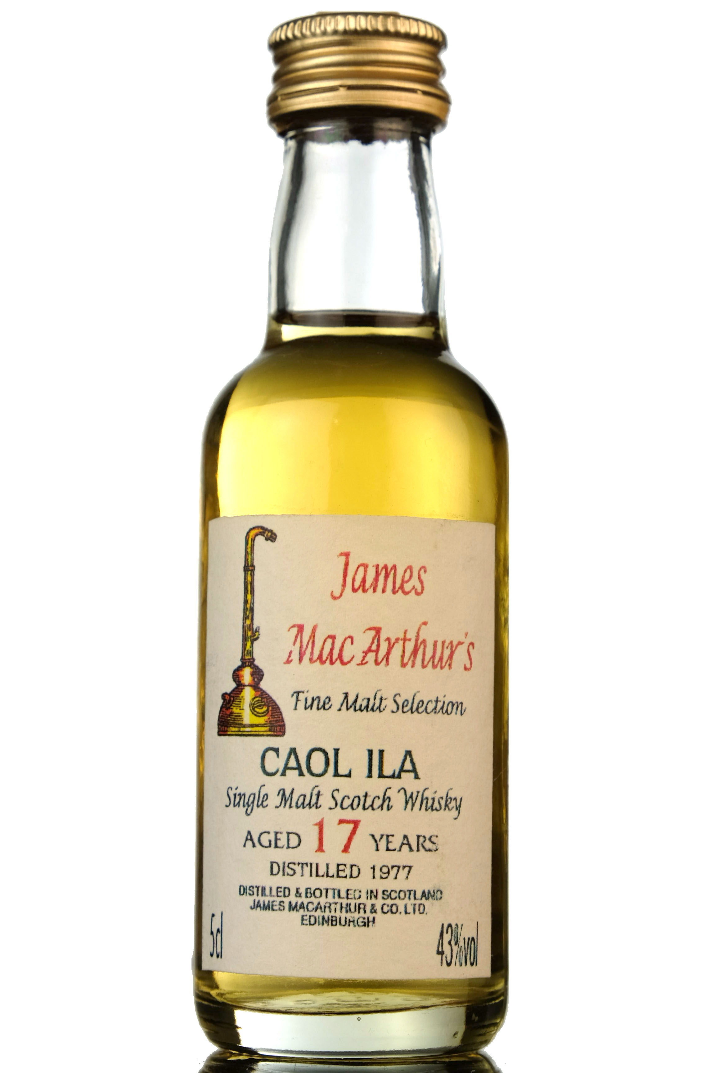 Caol Ila 1977 - 17 Year Old - James MacArthur - Fine Malt Selection Miniature