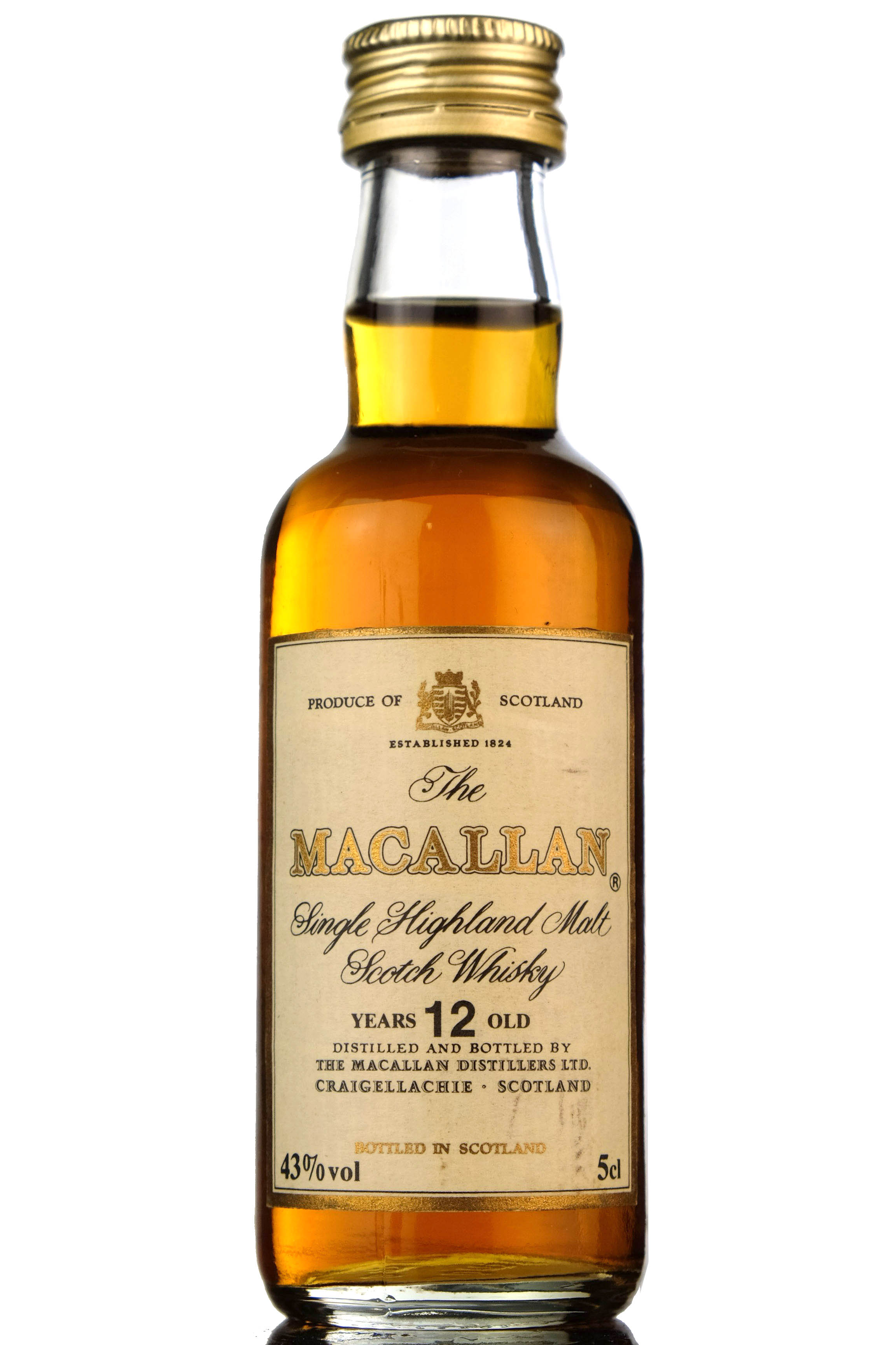 Macallan 12 Year Old Miniature