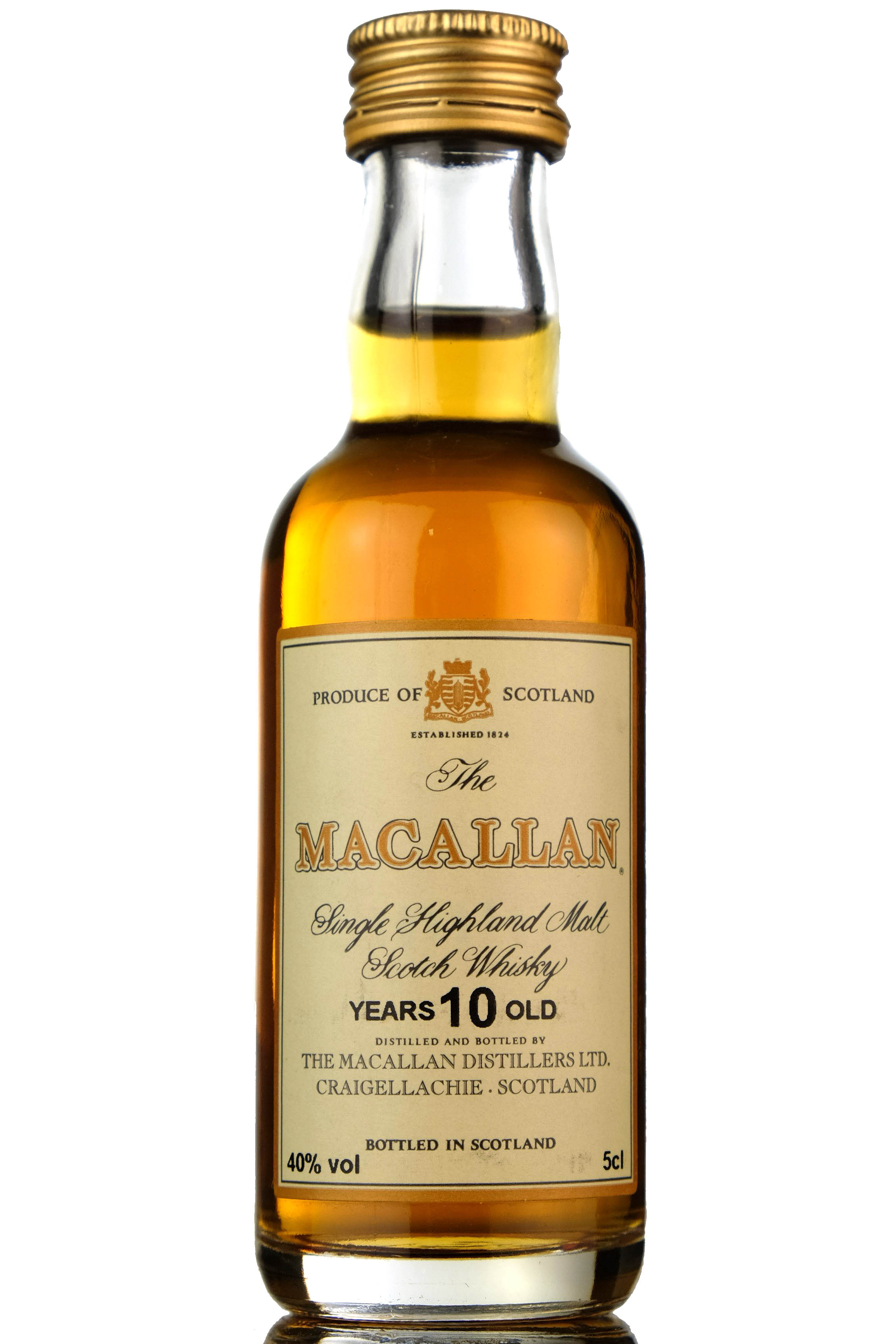 Macallan 10 Year Old Miniature