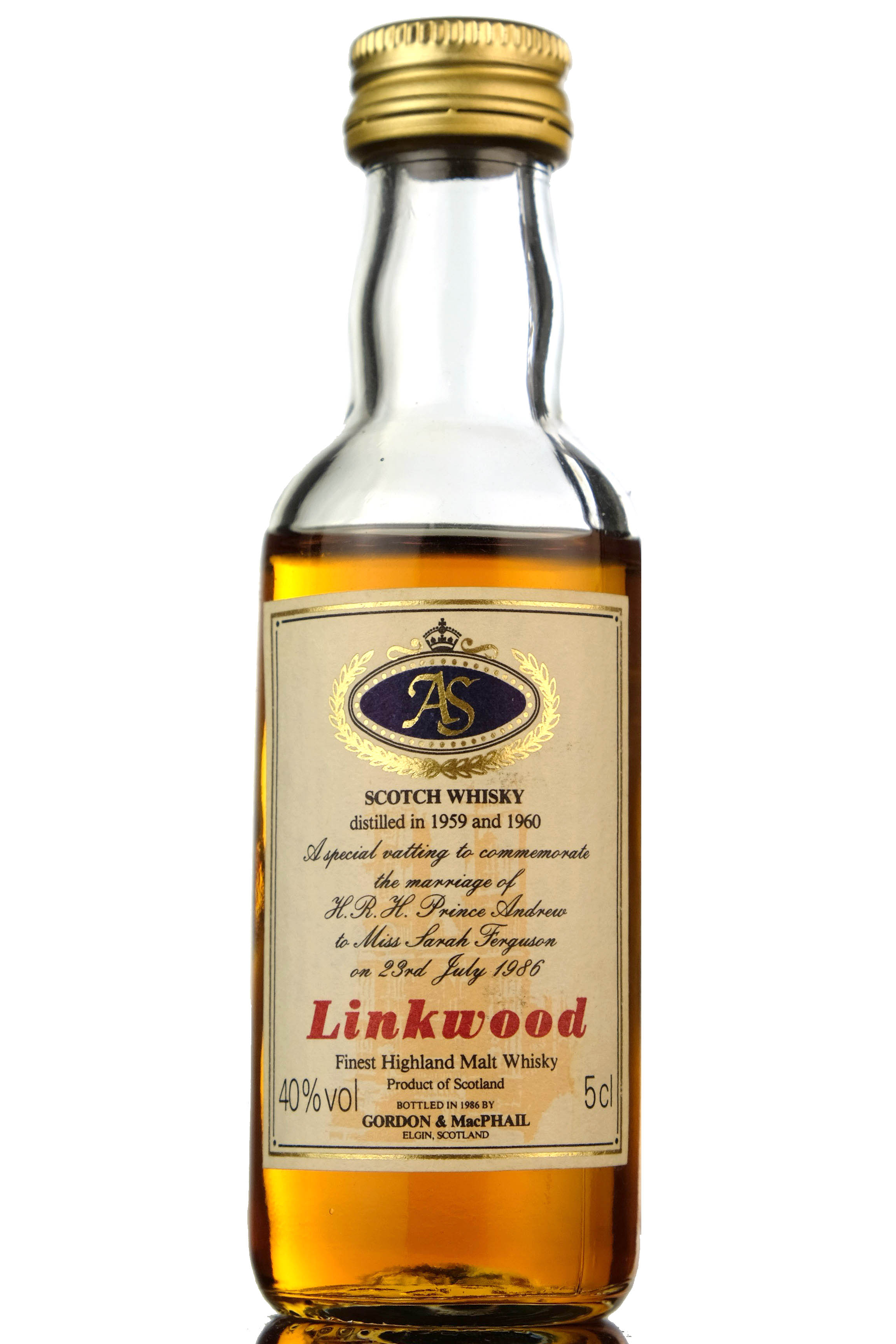 Linkwood Royal Marriage 1959 & 1960 - Gordon & MacPhail Miniature