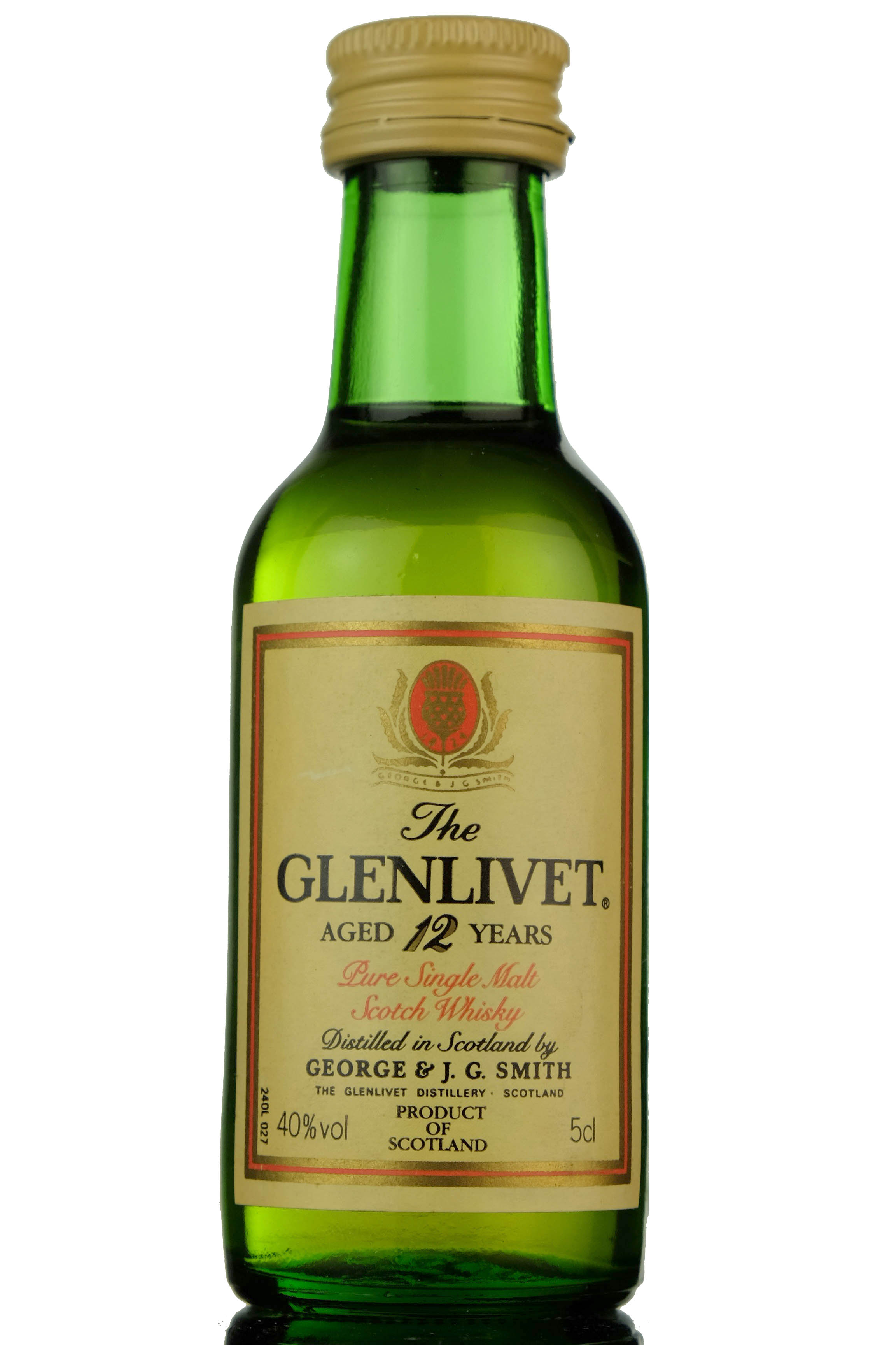 Glenlivet 12 Year Old Unblended Miniature