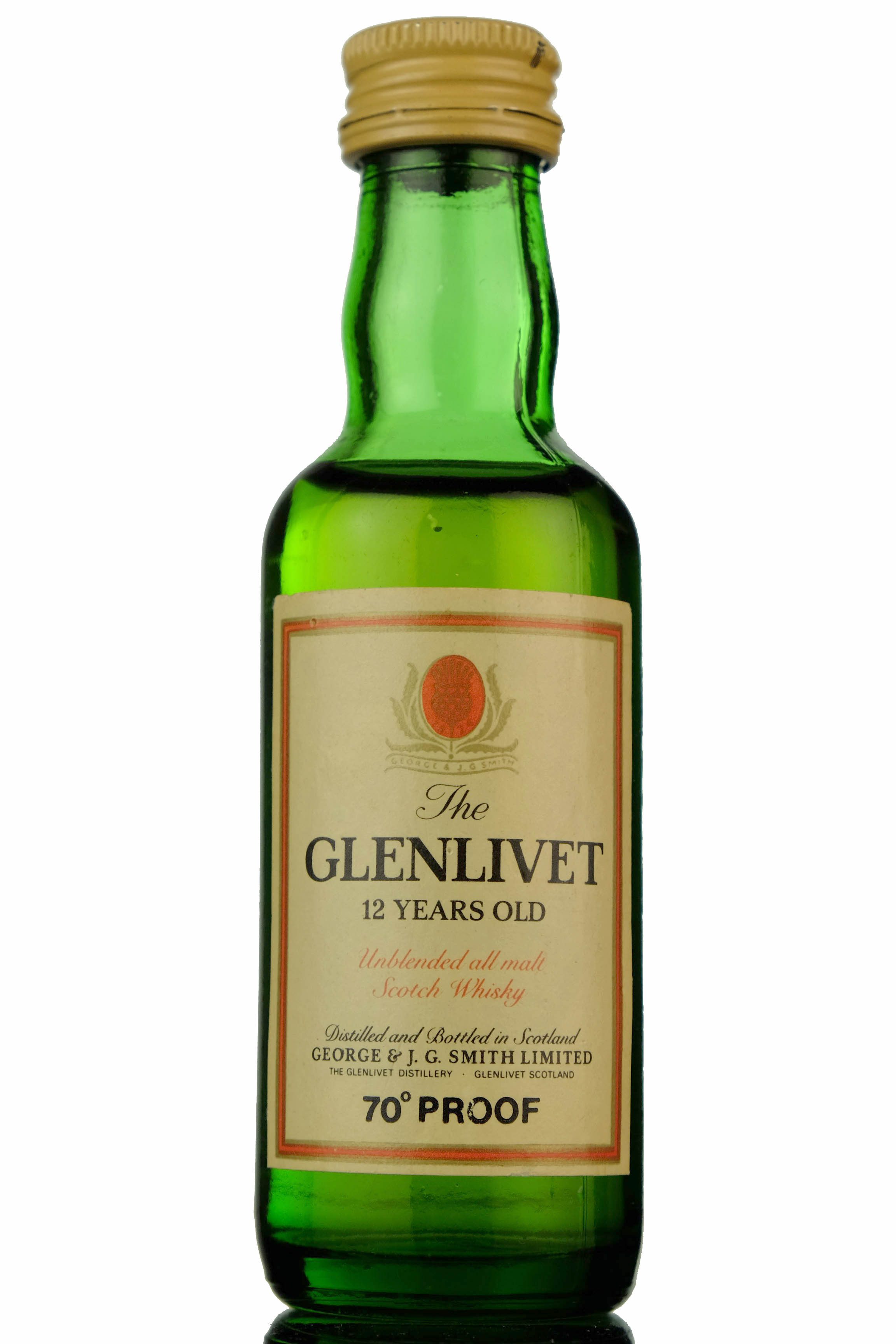 Glenlivet 12 Year Old Unblended Miniature