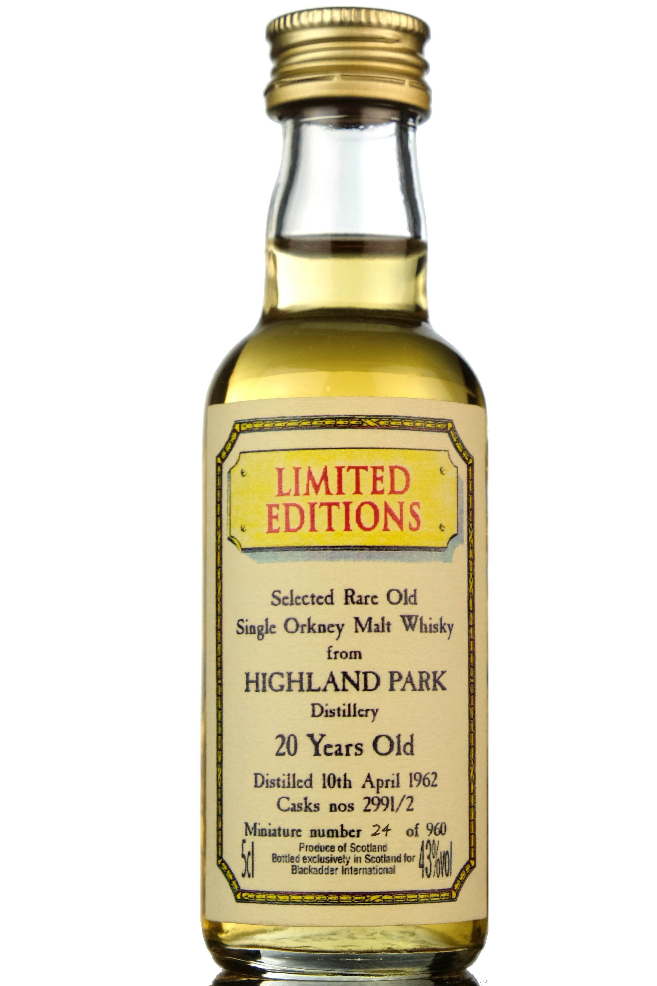 Highland Park 1962 - Blackadder Miniature