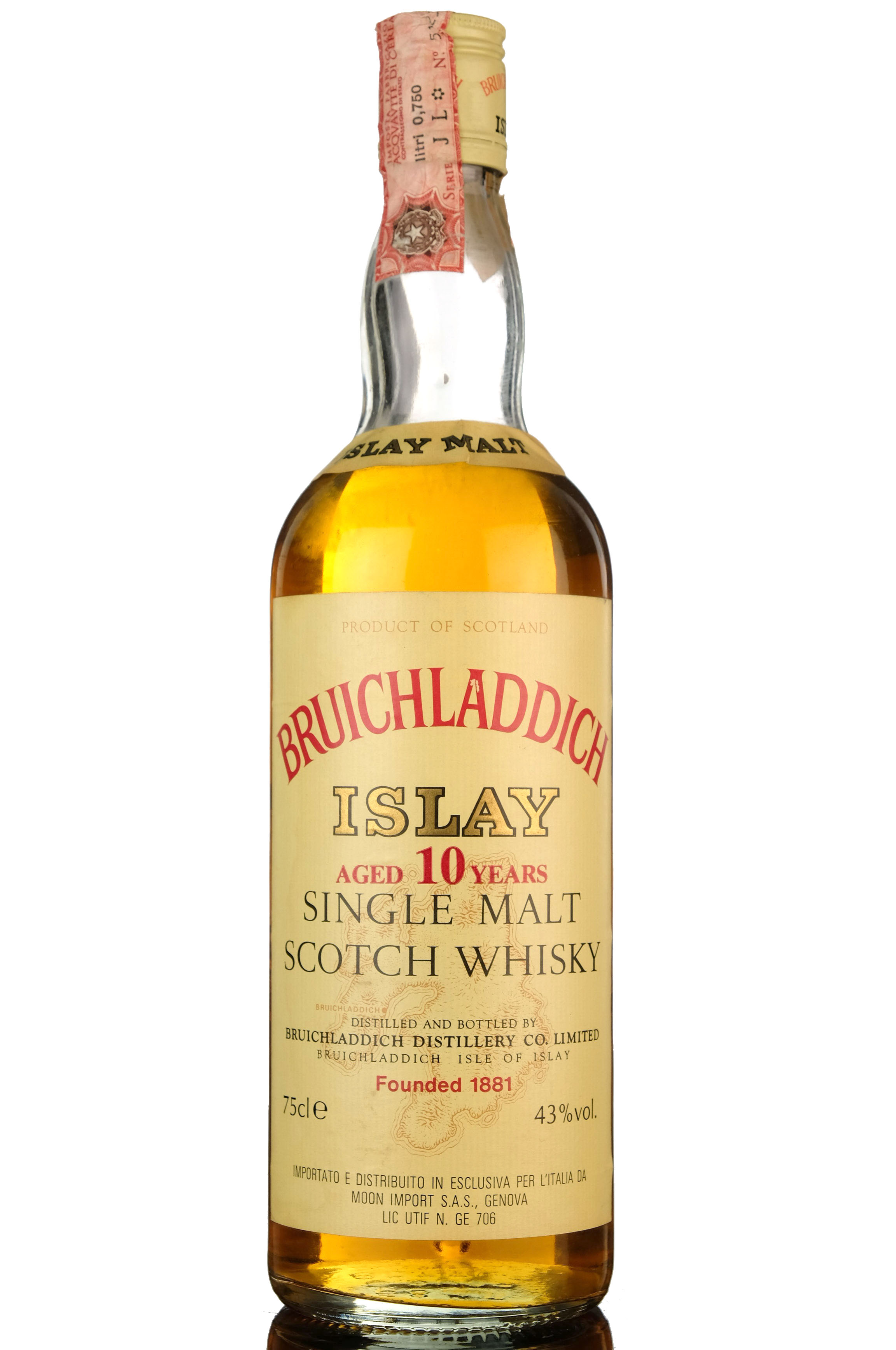 Bruichladdich 10 Year Old - 1980s