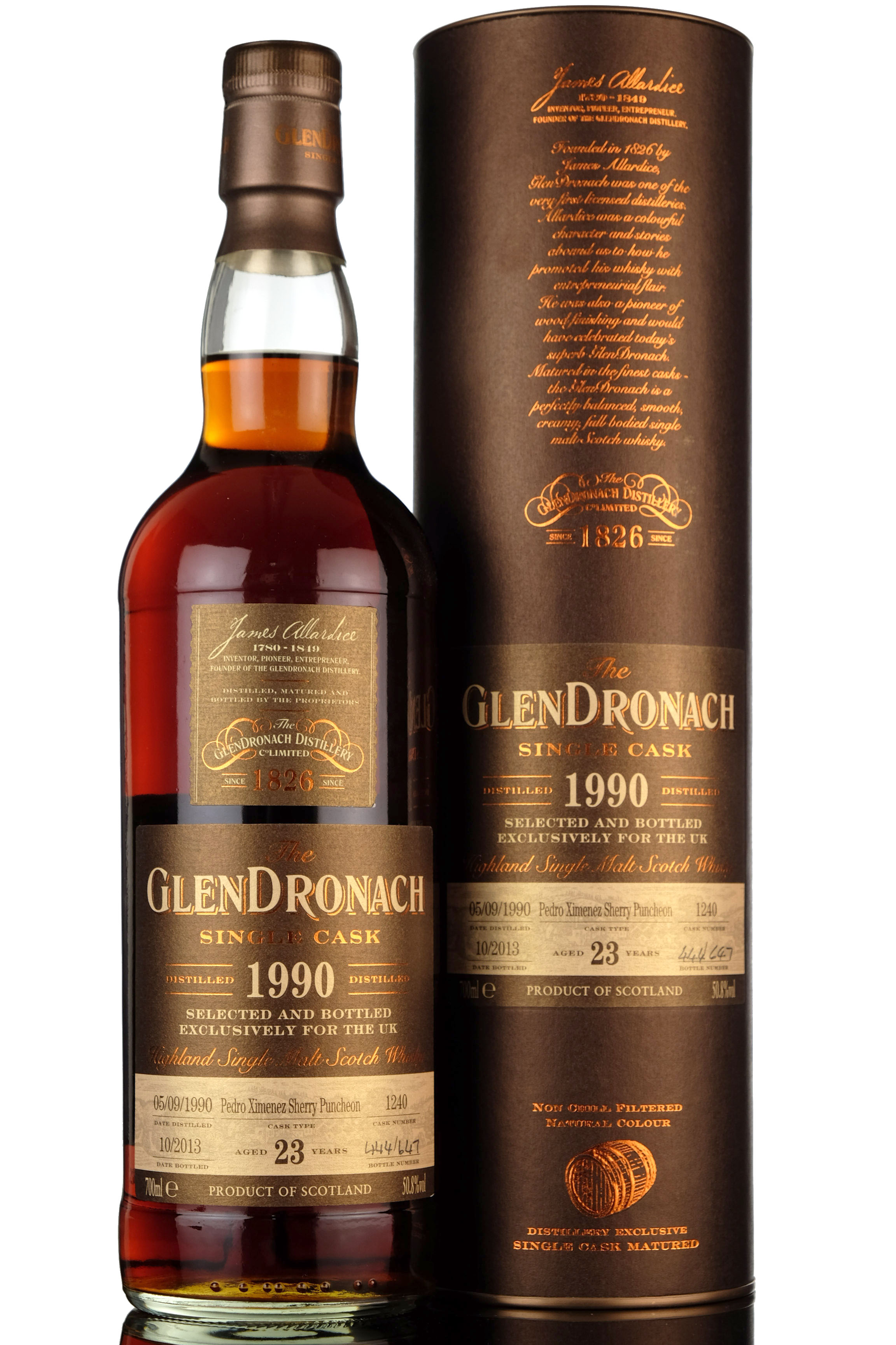 Glendronach 1990-2013 - 23 Year Old - Single Cask 1240 - UK Exclusive