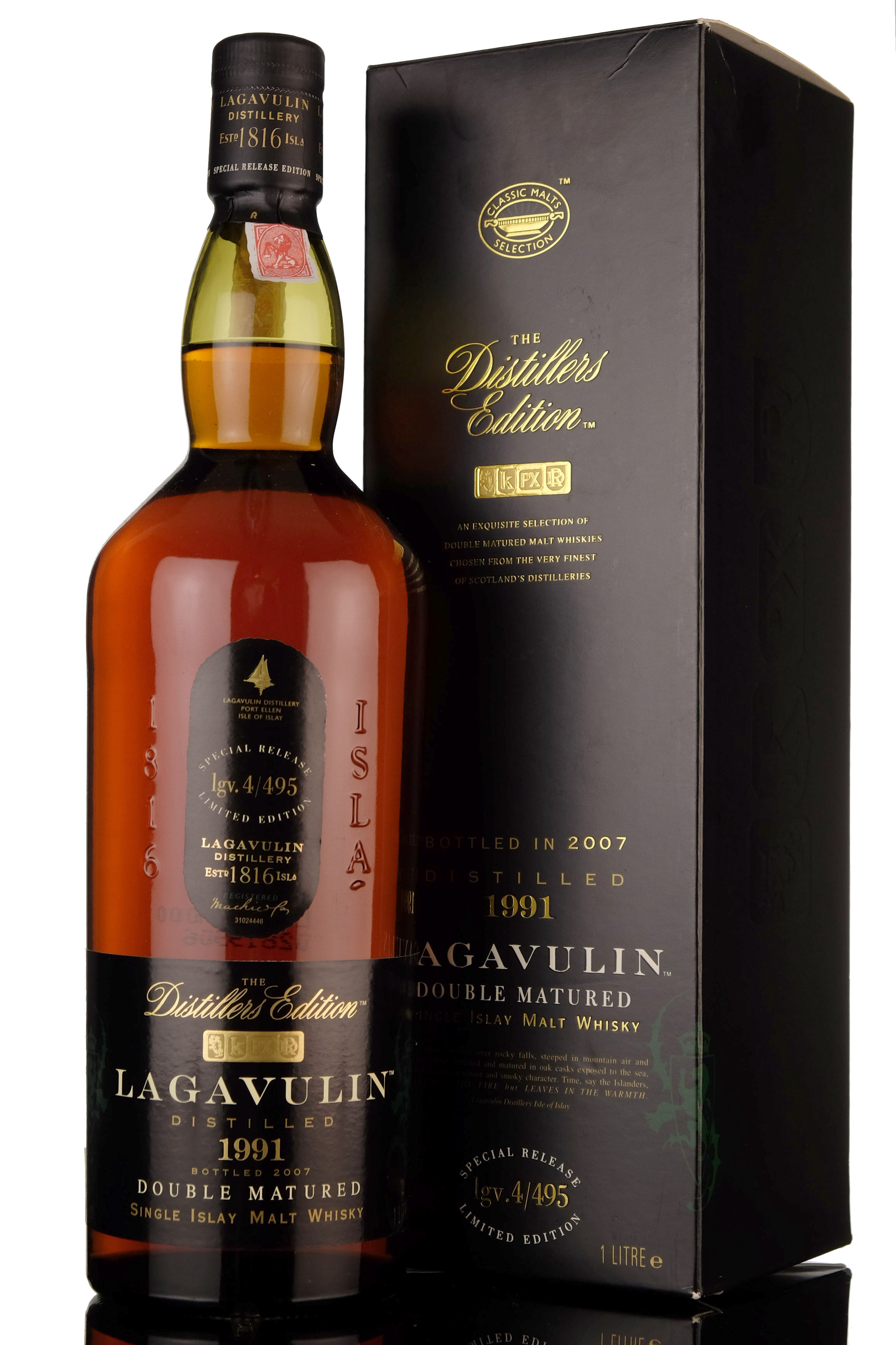 Lagavulin 1991-2007 - Distillers Edition - 1 Litre