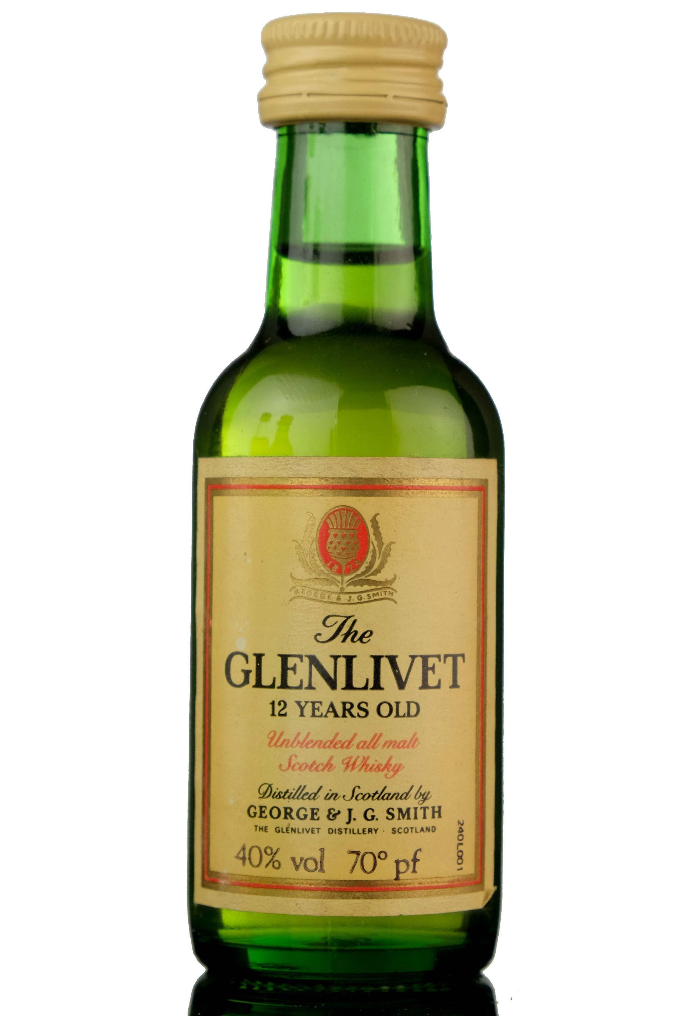 Glenlivet 12 Year Old Unblended Miniature