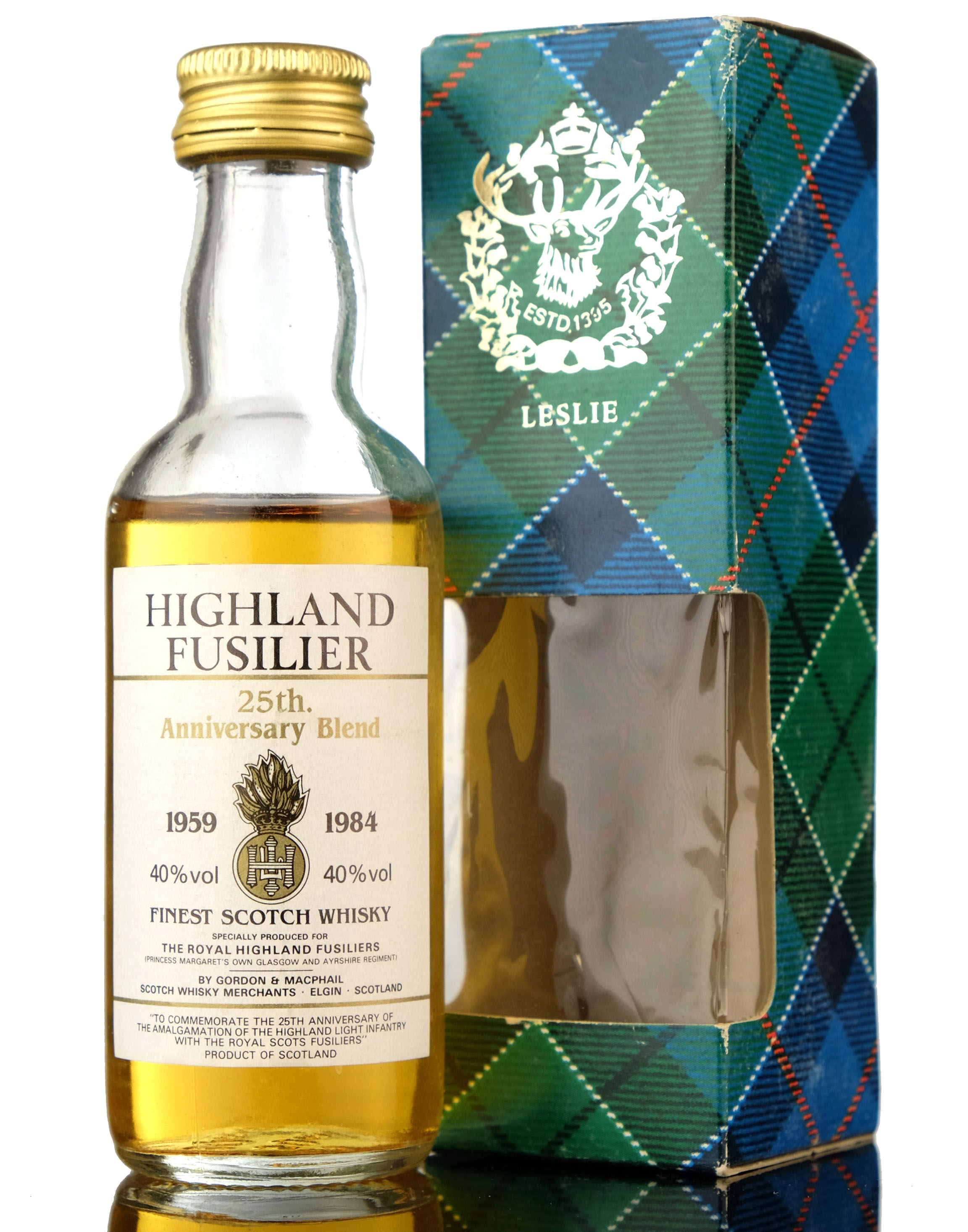 Highland Fusilier 25th Anniversary - Gordon & MacPhail Miniature