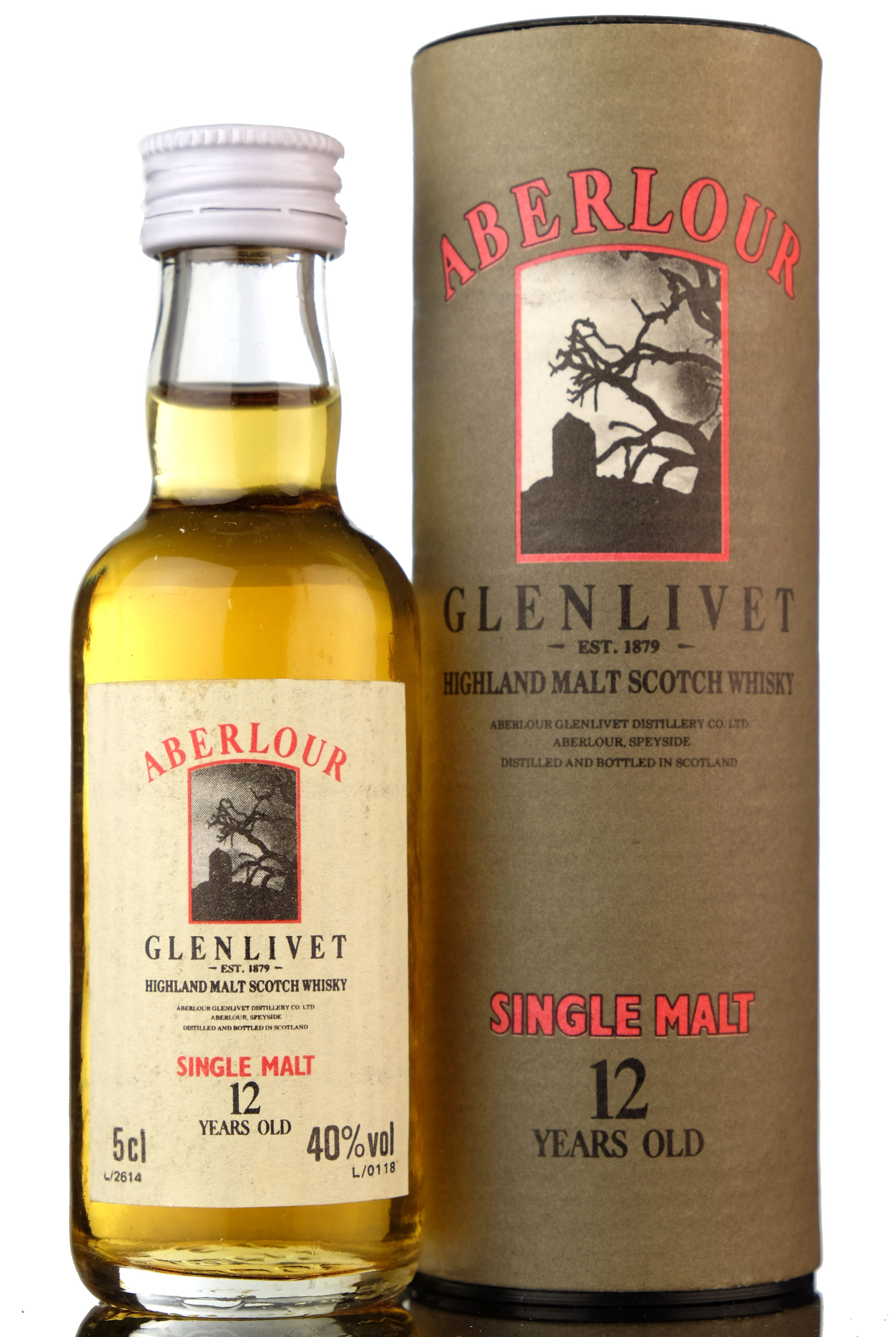 Aberlour-Glenlivet 12 Year Old Miniature - Circa 1990