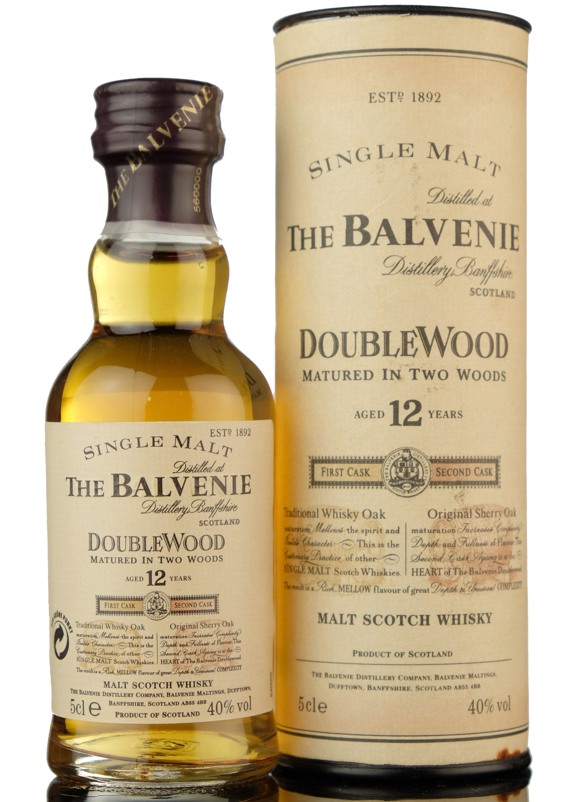 Balvenie 12 Year Old - Doublewood Miniature