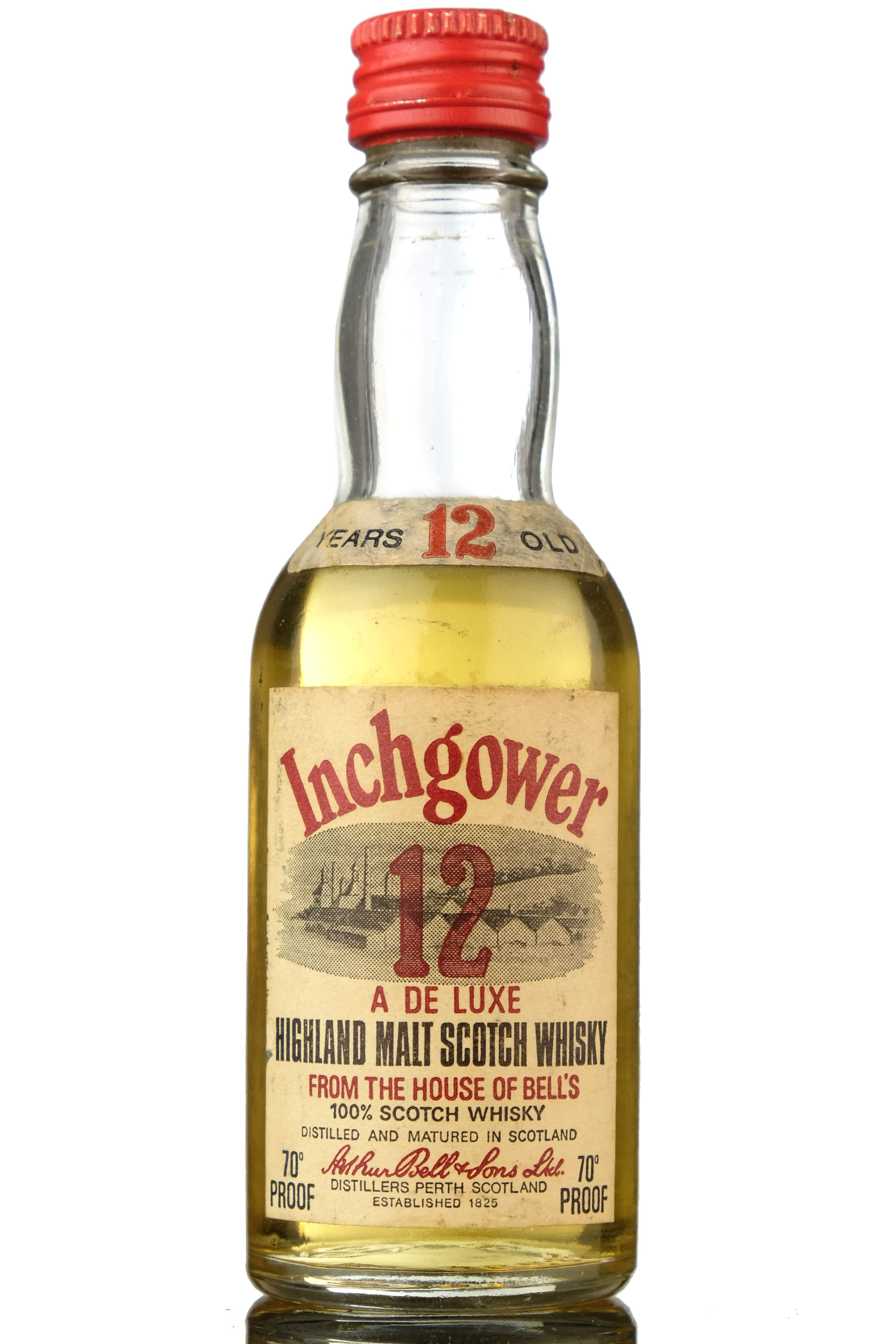 Inchgower 12 Year Old - 70 Proof Miniature