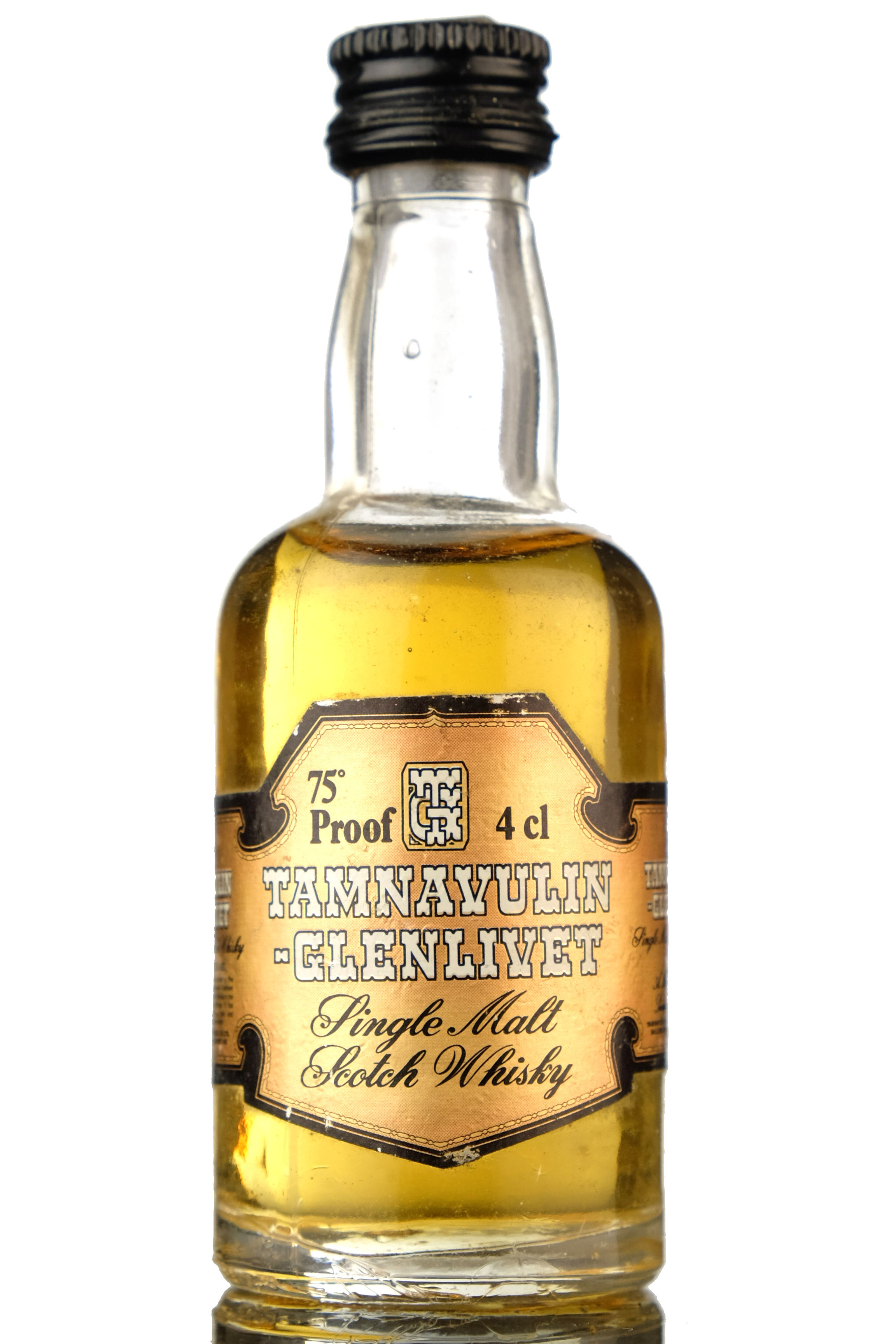 TAMNAVULIN-GLENLIVET 75 PROOF MINIATURE