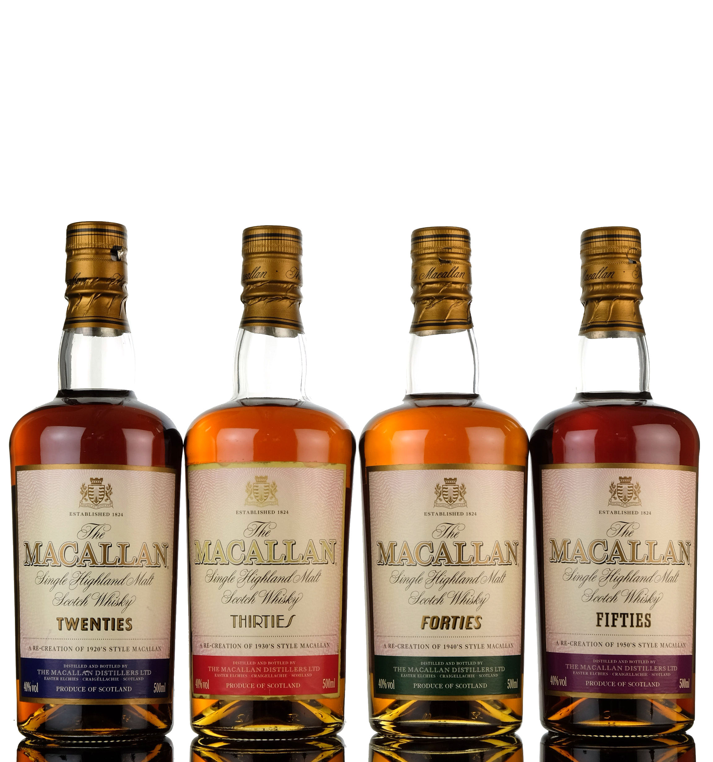 Macallan Travel Series - Full Set - 20s 30s 40s 50s