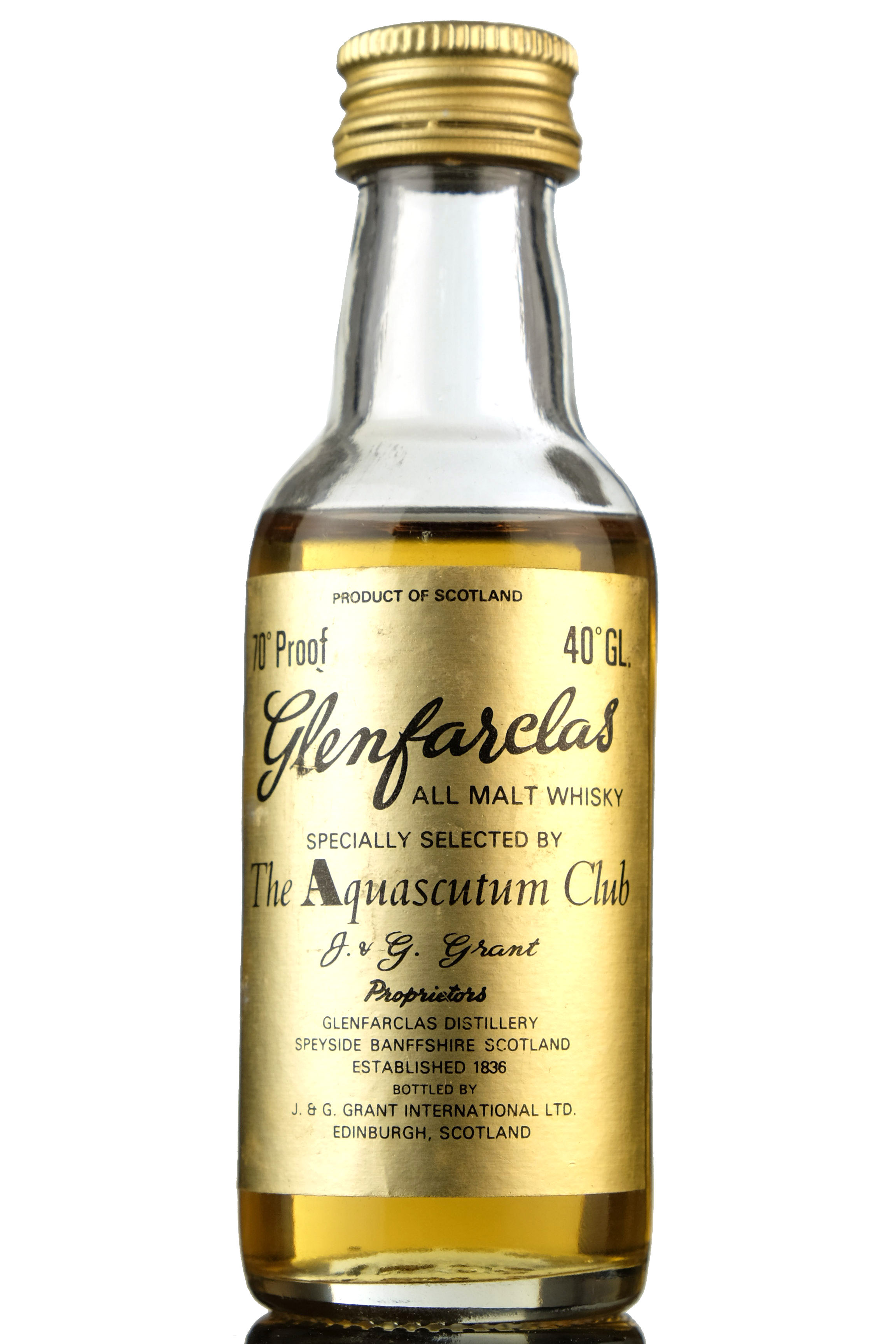 Glenfarclas The Aquascutum Club - 70 Proof Miniature