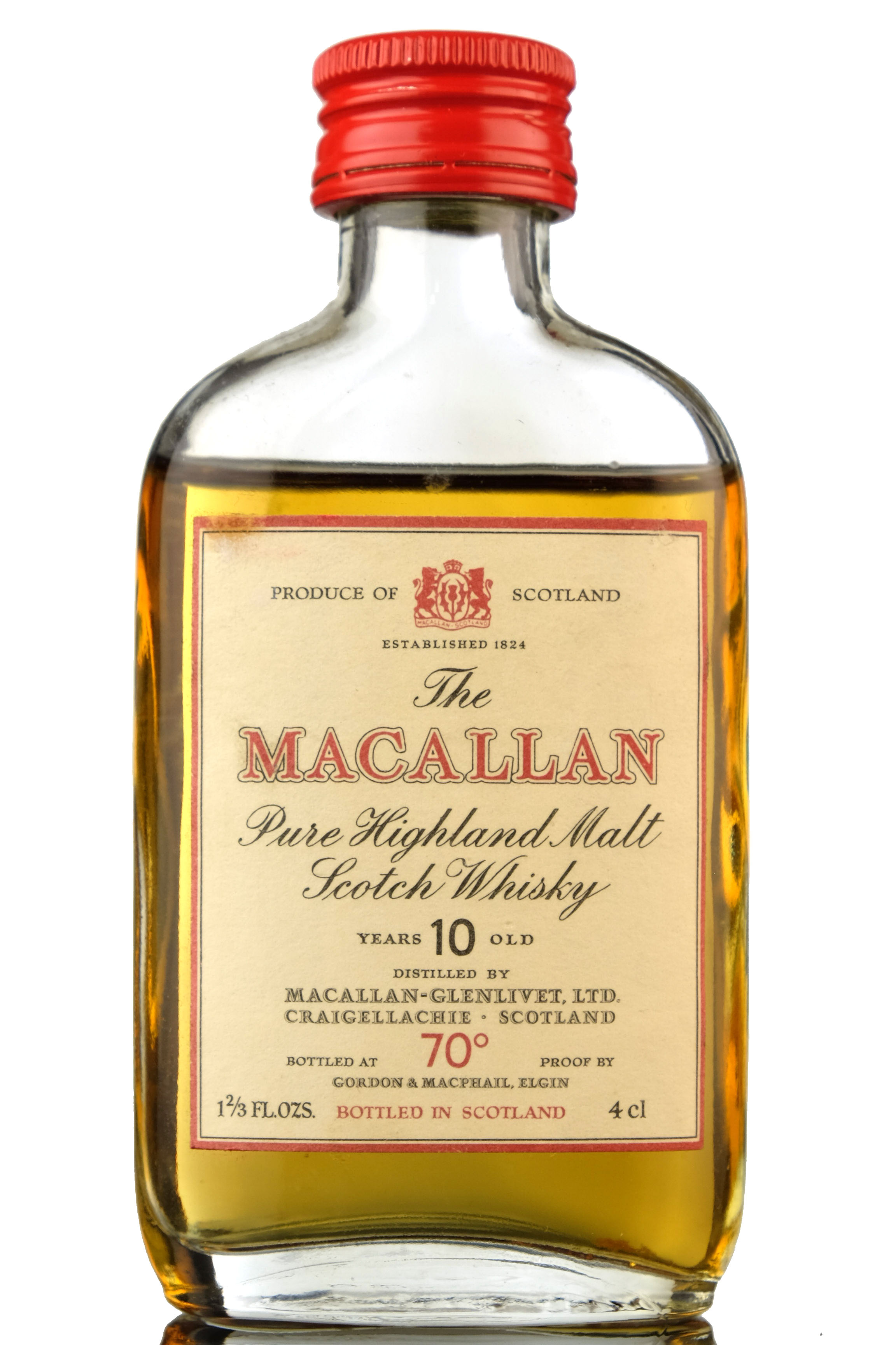 Macallan 10 Year Old - 70 Proof Miniature