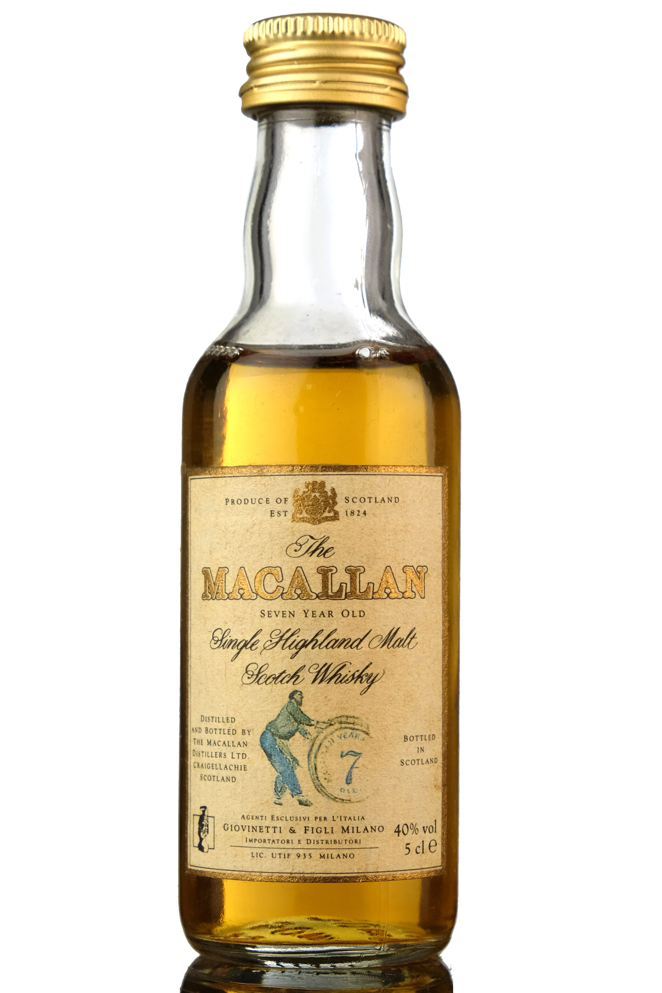 Macallan 7 Year Old - Giovinetti & Figli Milano - Miniature