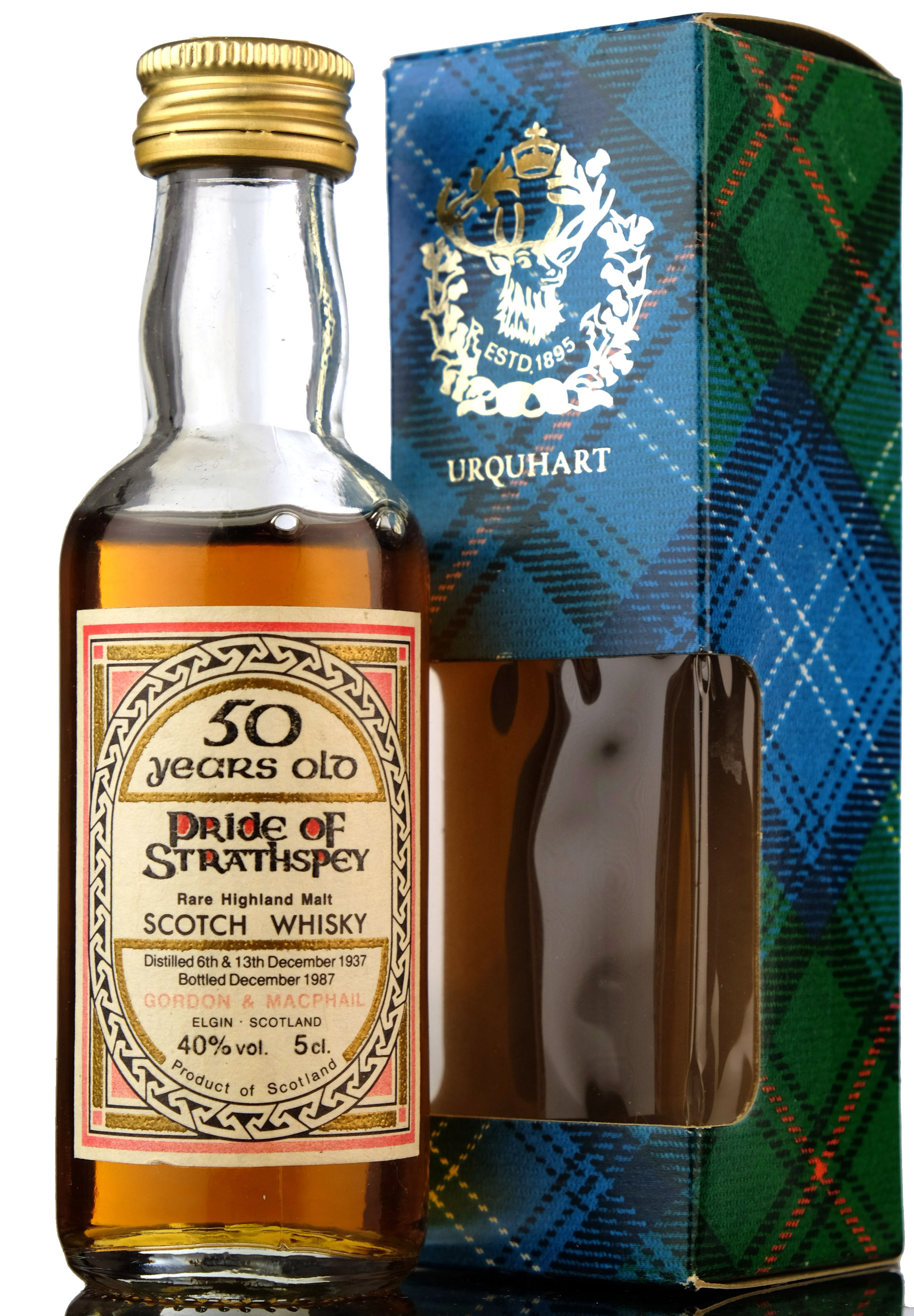 Pride Of Strathspey 1937-1987 - 50 Year Old - Gordon & MacPhail Miniature