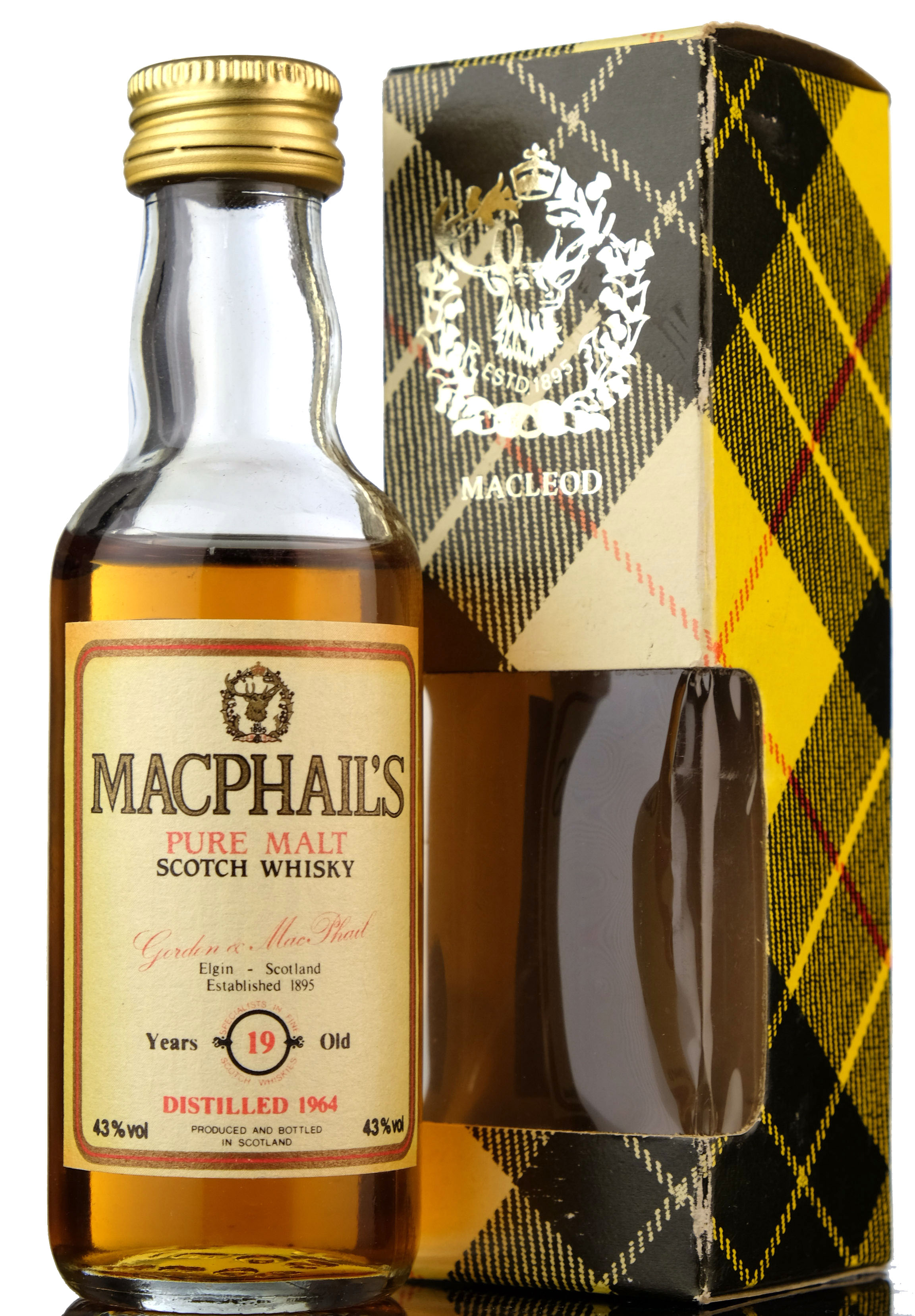 Macphails 1964 - 19 Year Old - Gordon & MacPhail Miniature