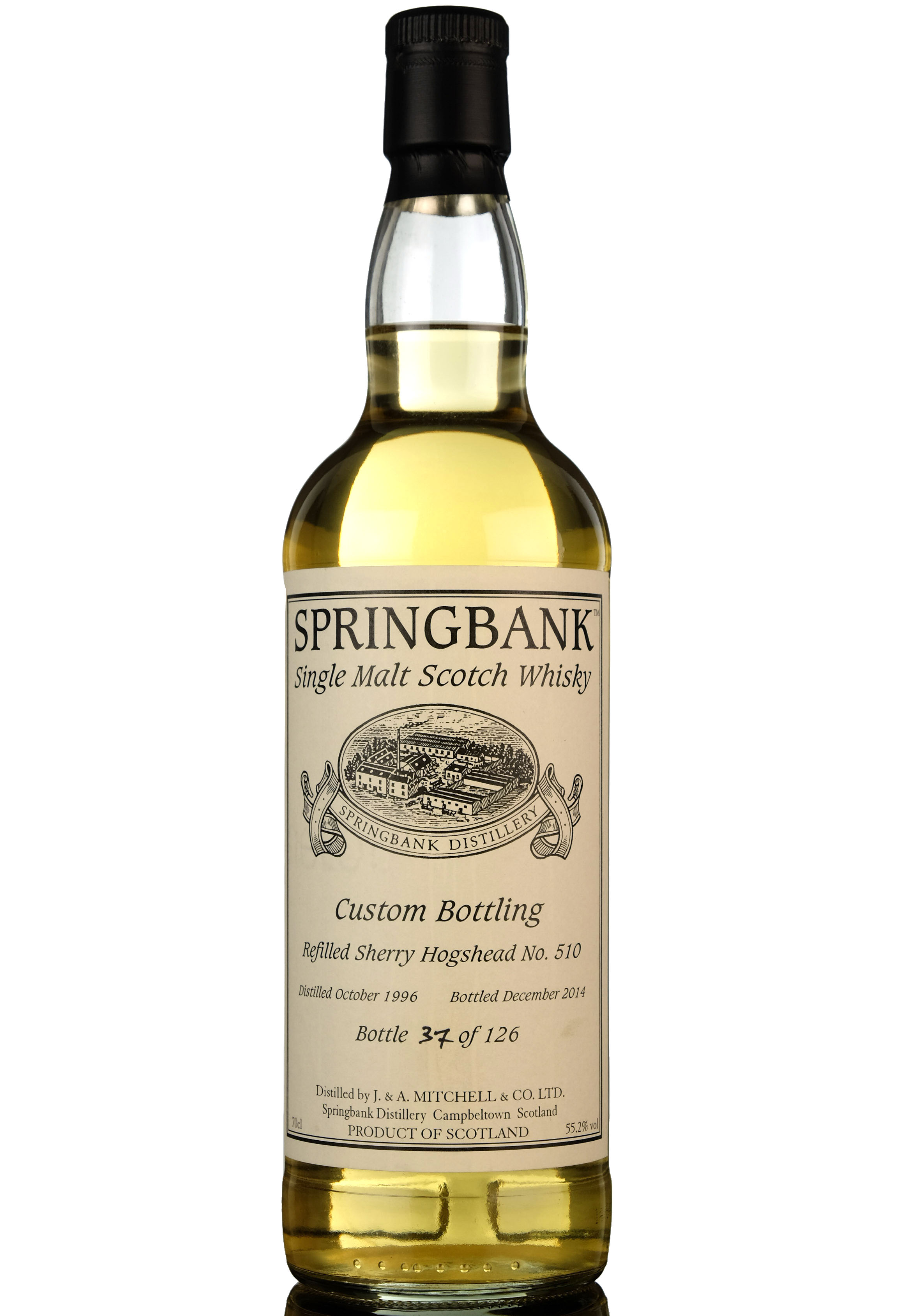 Springbank 1996-2014 - Custom Private Bottling - Single Cask 510