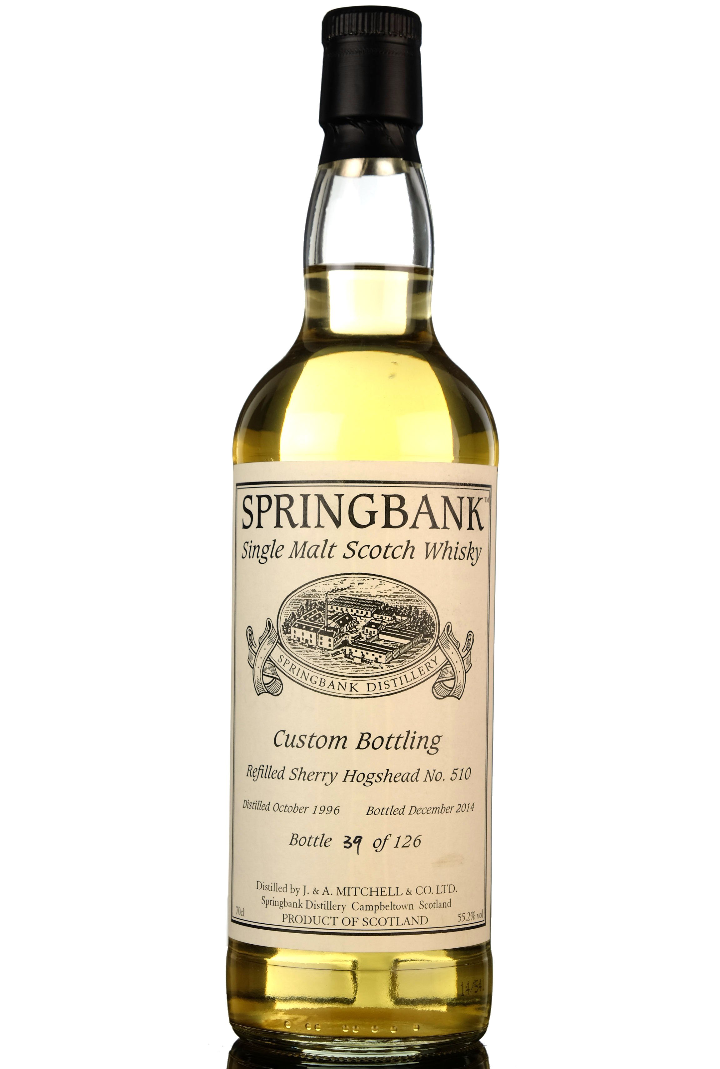 Springbank 1996-2014 - Custom Private Bottling - Single Cask 510