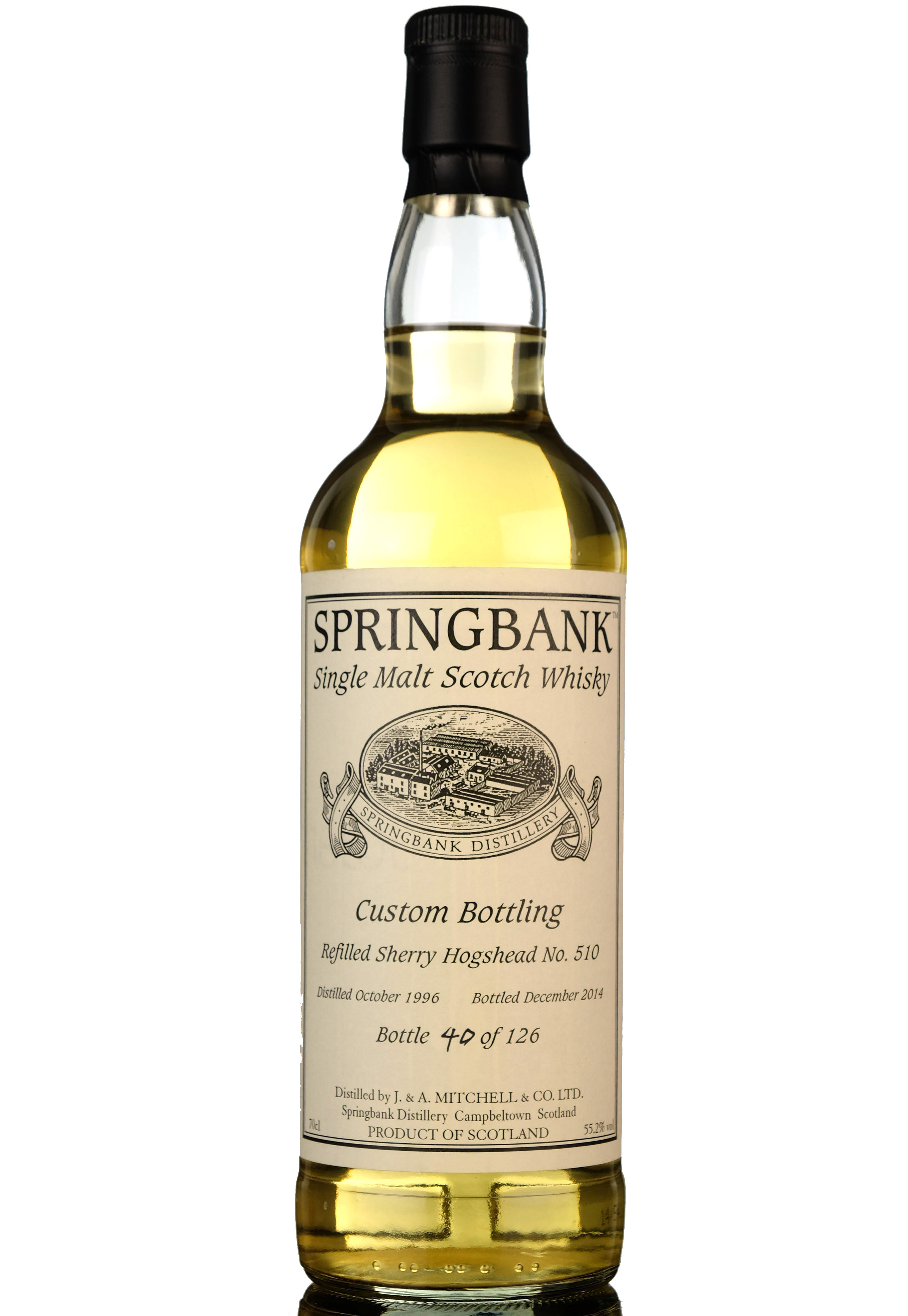 Springbank 1996-2014 - Custom Private Bottling - Single Cask 510