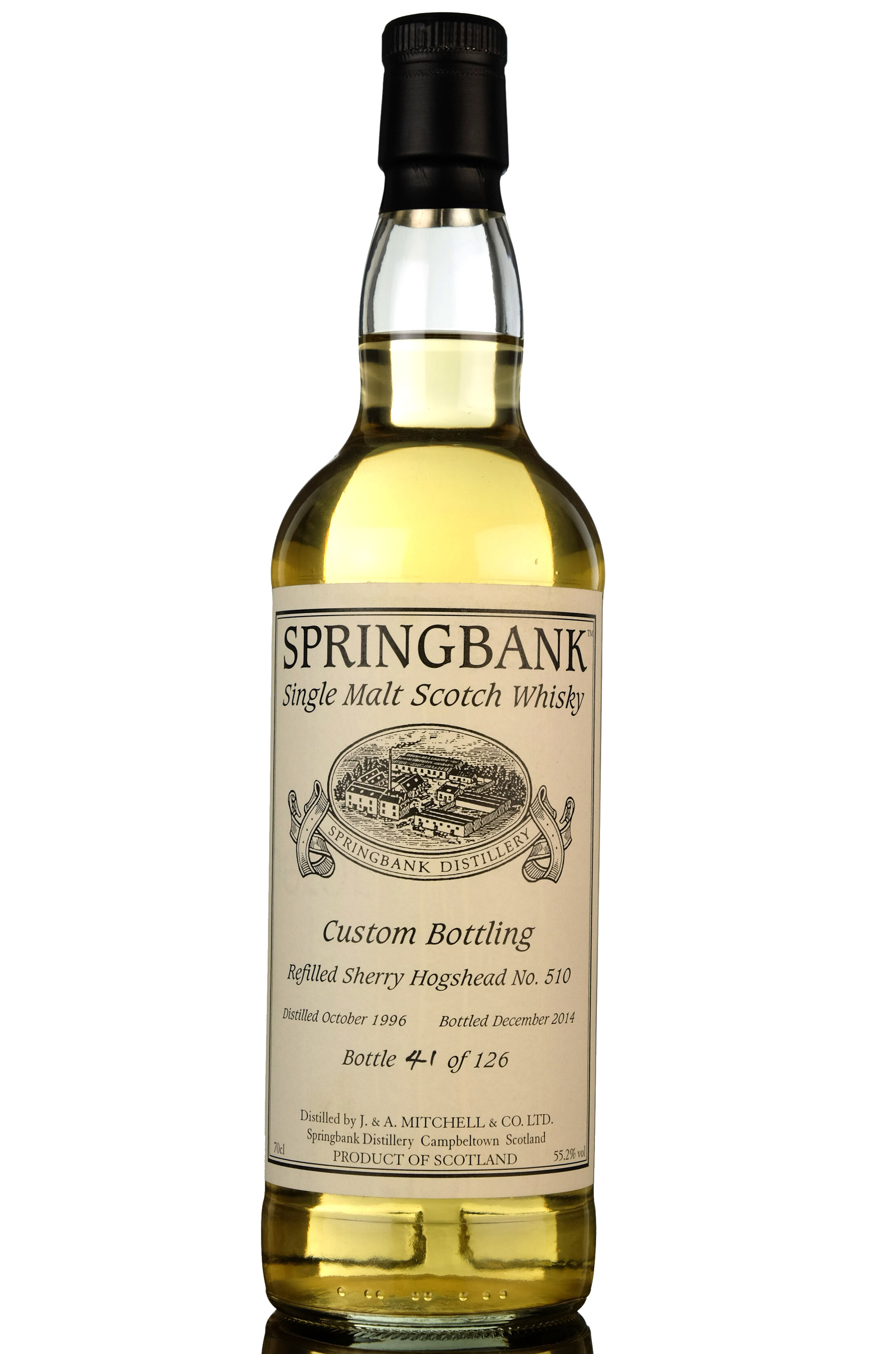 Springbank 1996-2014 - Custom Private Bottling - Single Cask 510