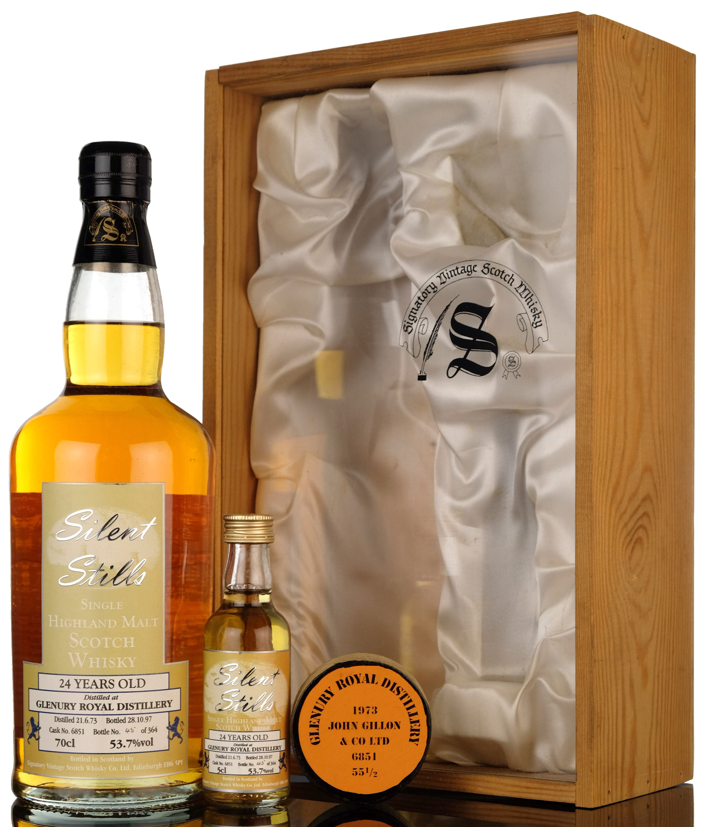 Glenury Royal 1973-1997 - 24 Year Old - Signatory Silent Stills & Miniature