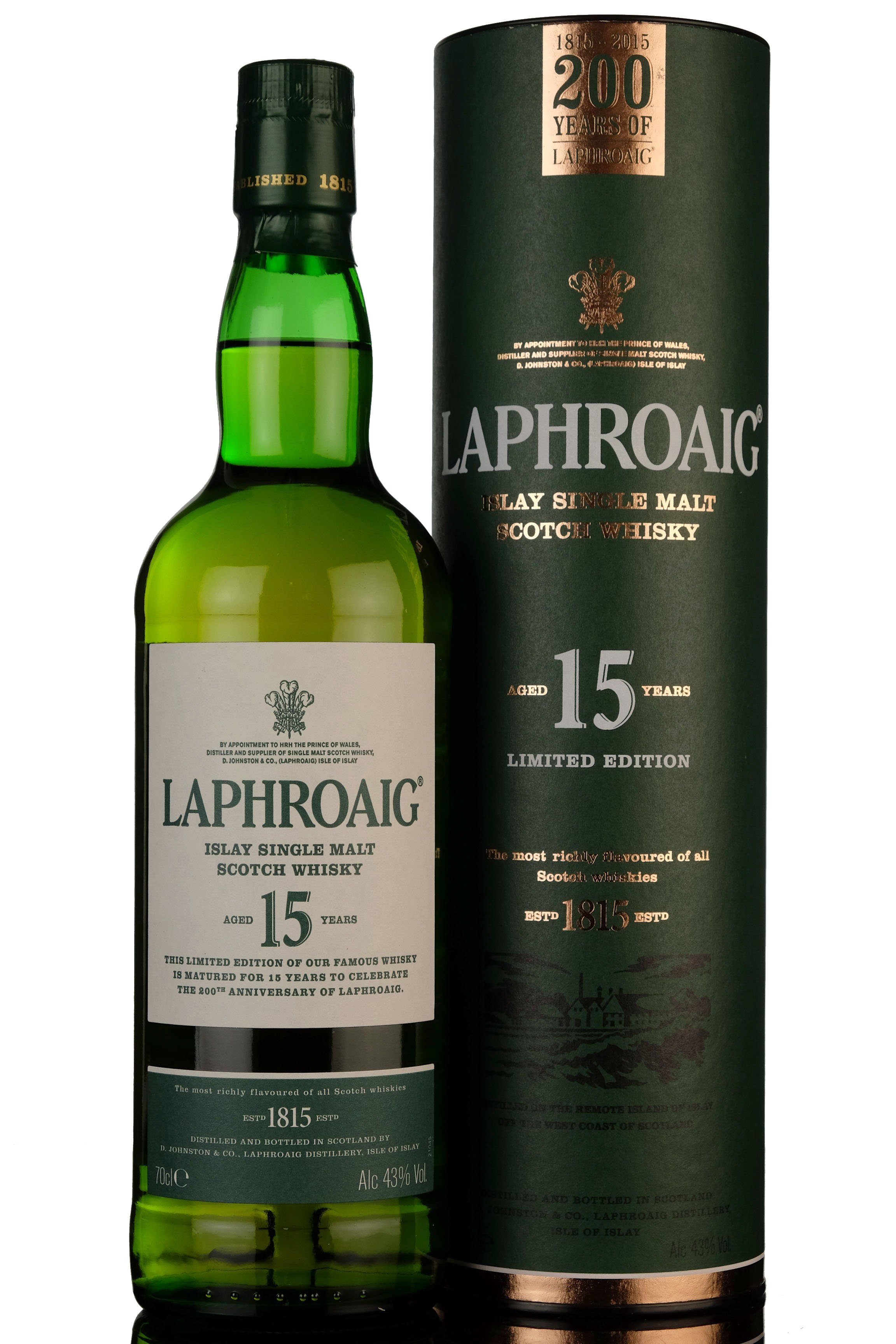 Laphroaig 15 Year Old - Celebrating 200 Years Of Laphroaig