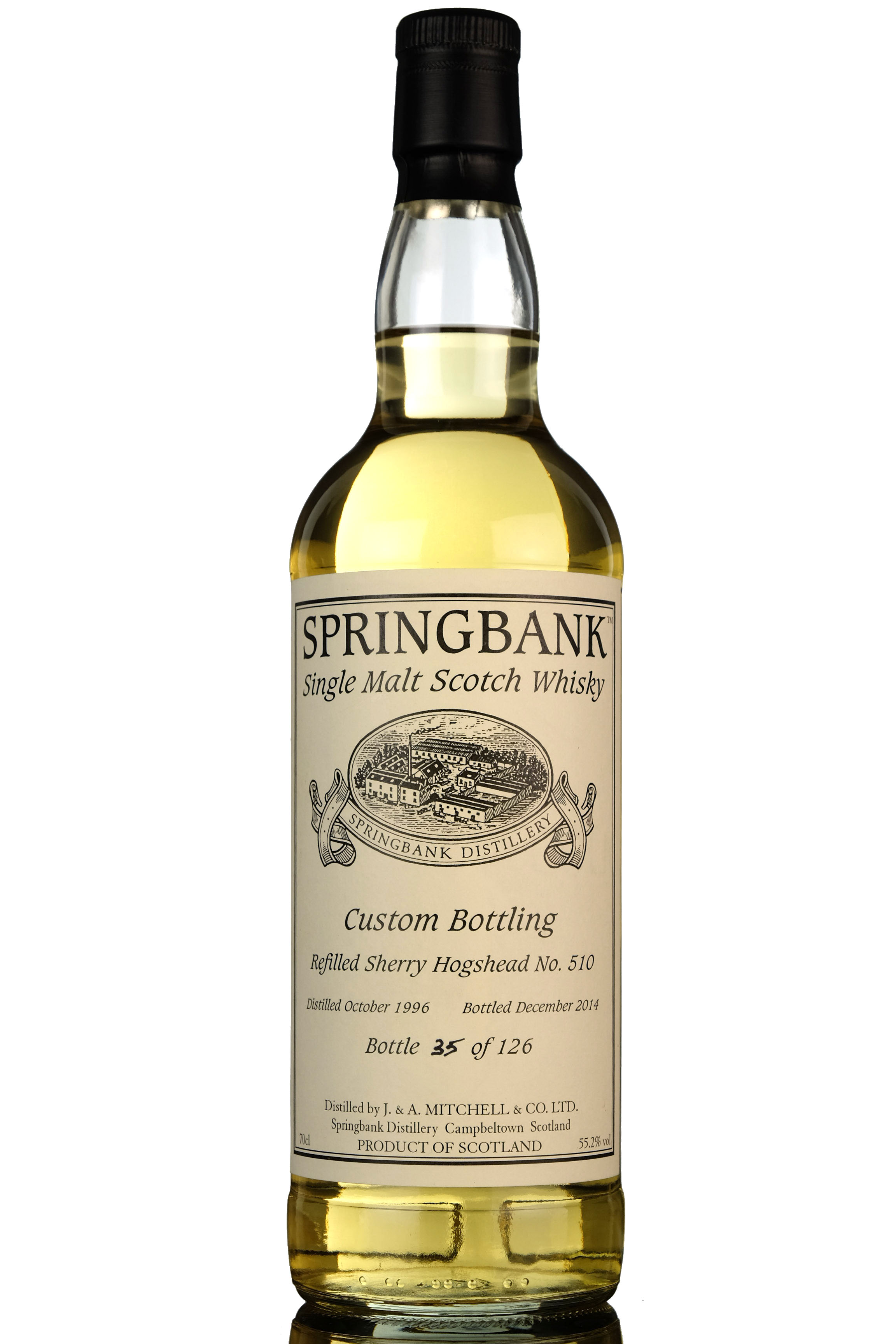 Springbank 1996-2014 - Custom Private Bottling - Single Cask 510