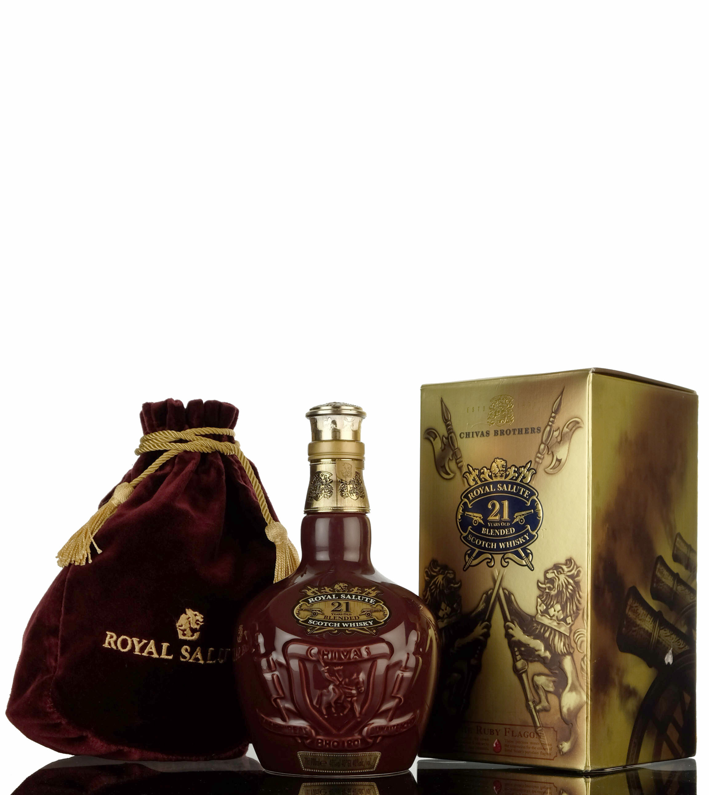Royal Salute 21 Year Old - Burgundy Decanter