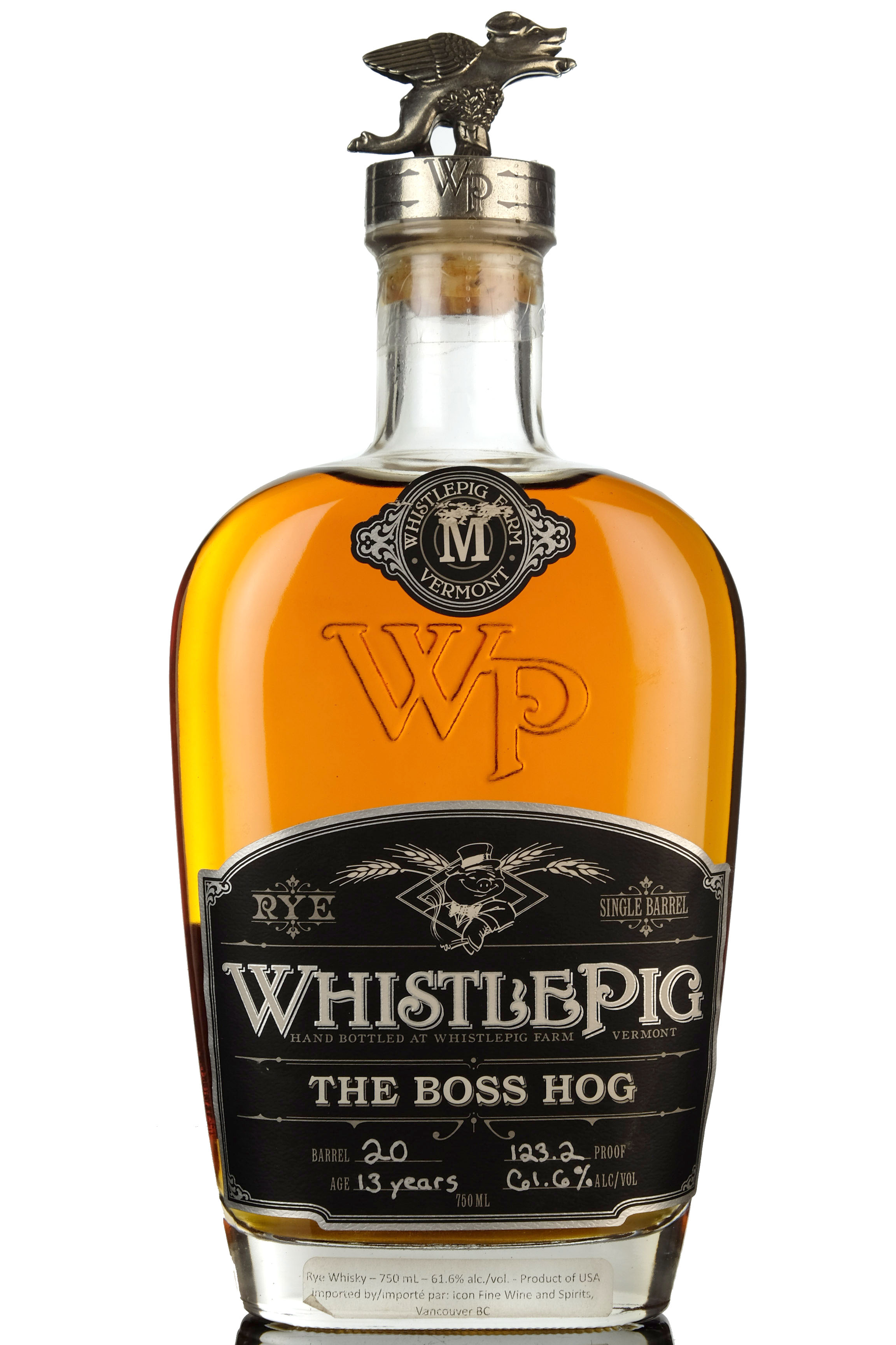 WhistlePig 13 Year Old - The Boss Hog - Straight Rye Whiskey