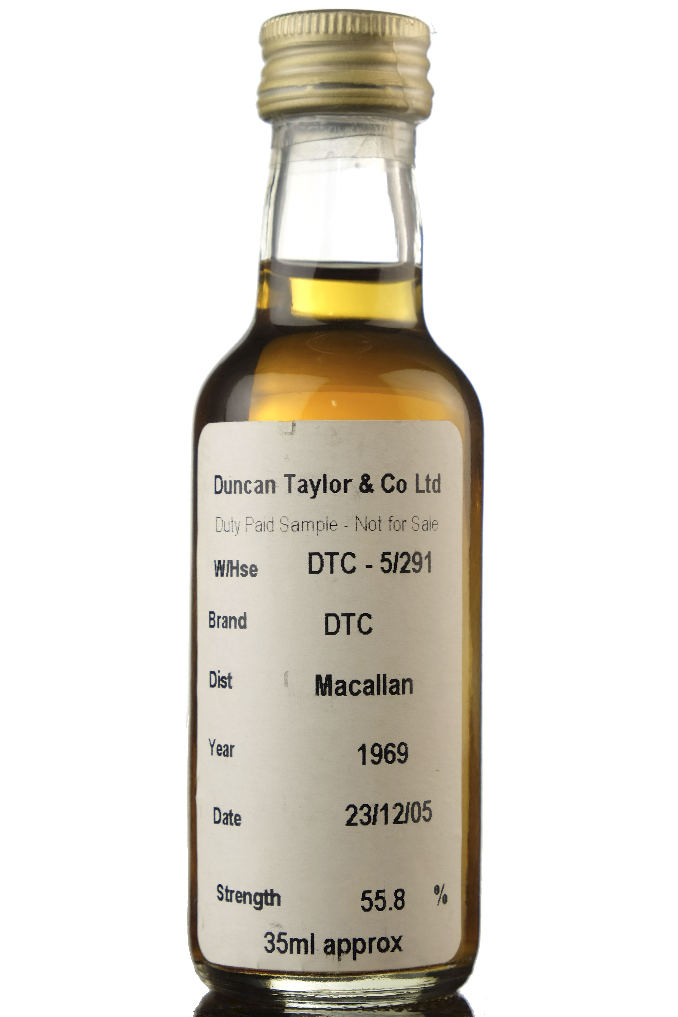 Macallan 1969-2005 - Duncan Taylor Sample Miniature