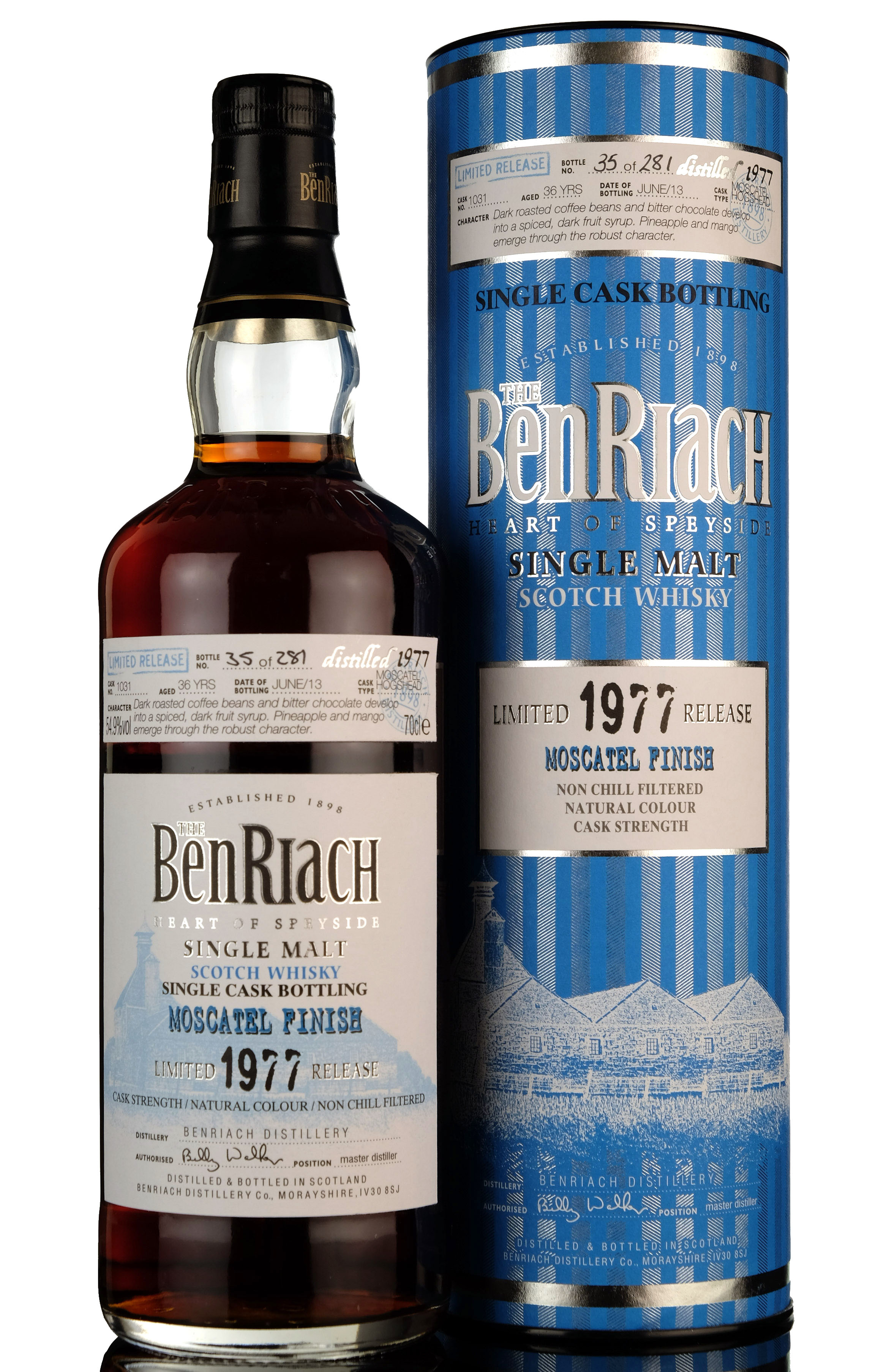 Benriach 1977-2013 - 36 Year Old - Single Cask 1031