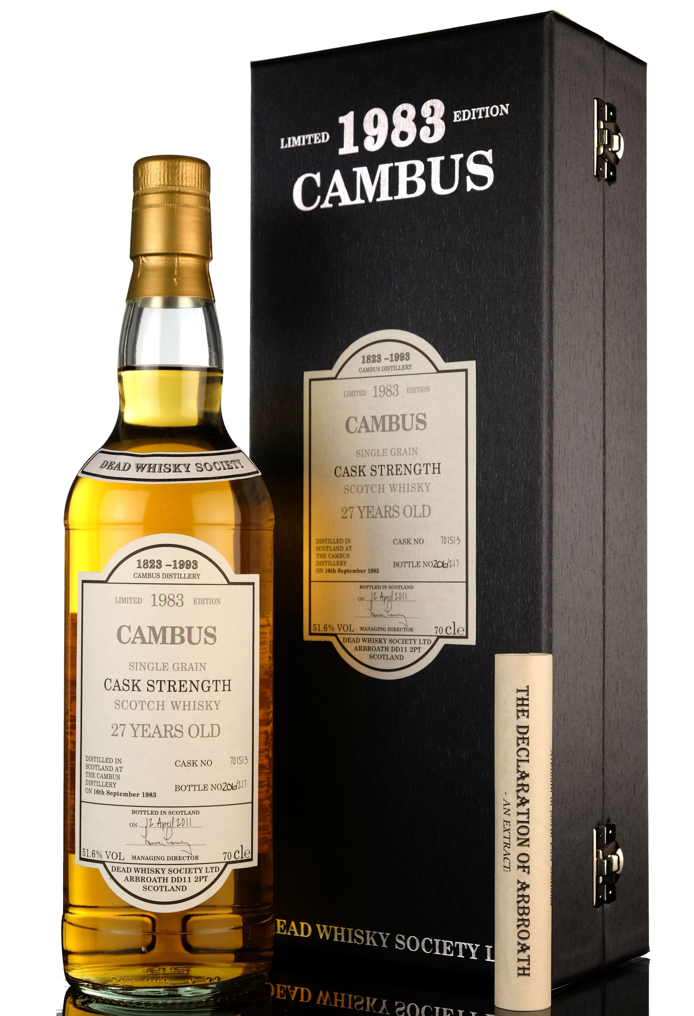 Cambus 1983-2011 - 27 Year Old - Dead Whisky Society